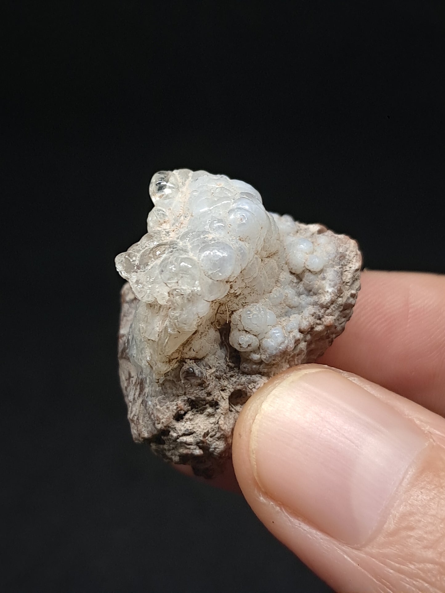 Hyalite Opal on Matrix (Mexico) Rough Crystal Stone | UV-Reactive Mineral Specimen #OH14