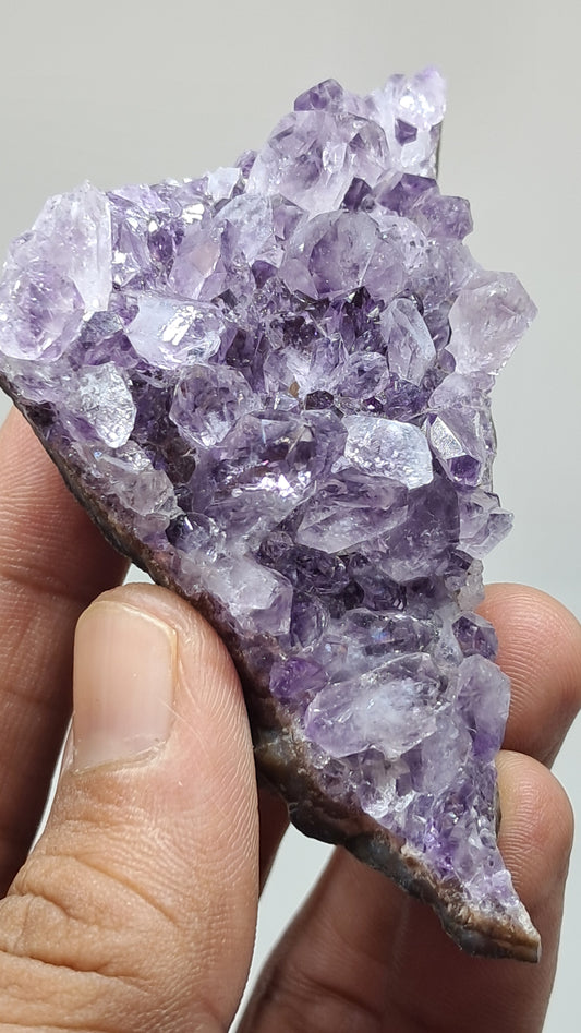 Amatista Morada Profunda (Brasil) | Drusa Natural | Mineral de Colección #AMB5