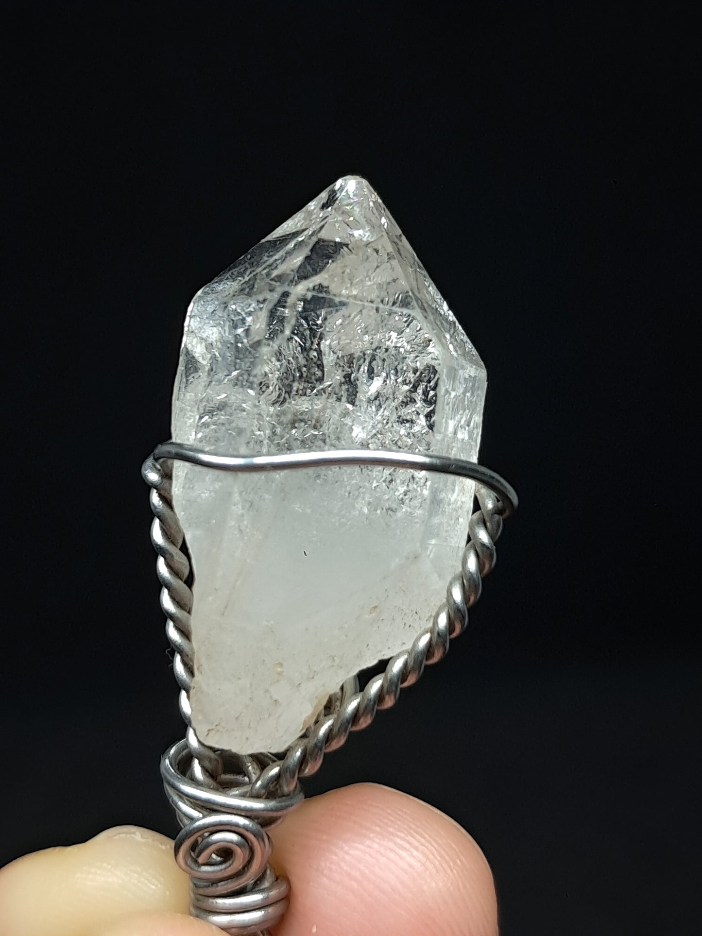 Himalayan Quartz Pendant | Handcrafted Jewelry | Natural Crystal Point #JL51