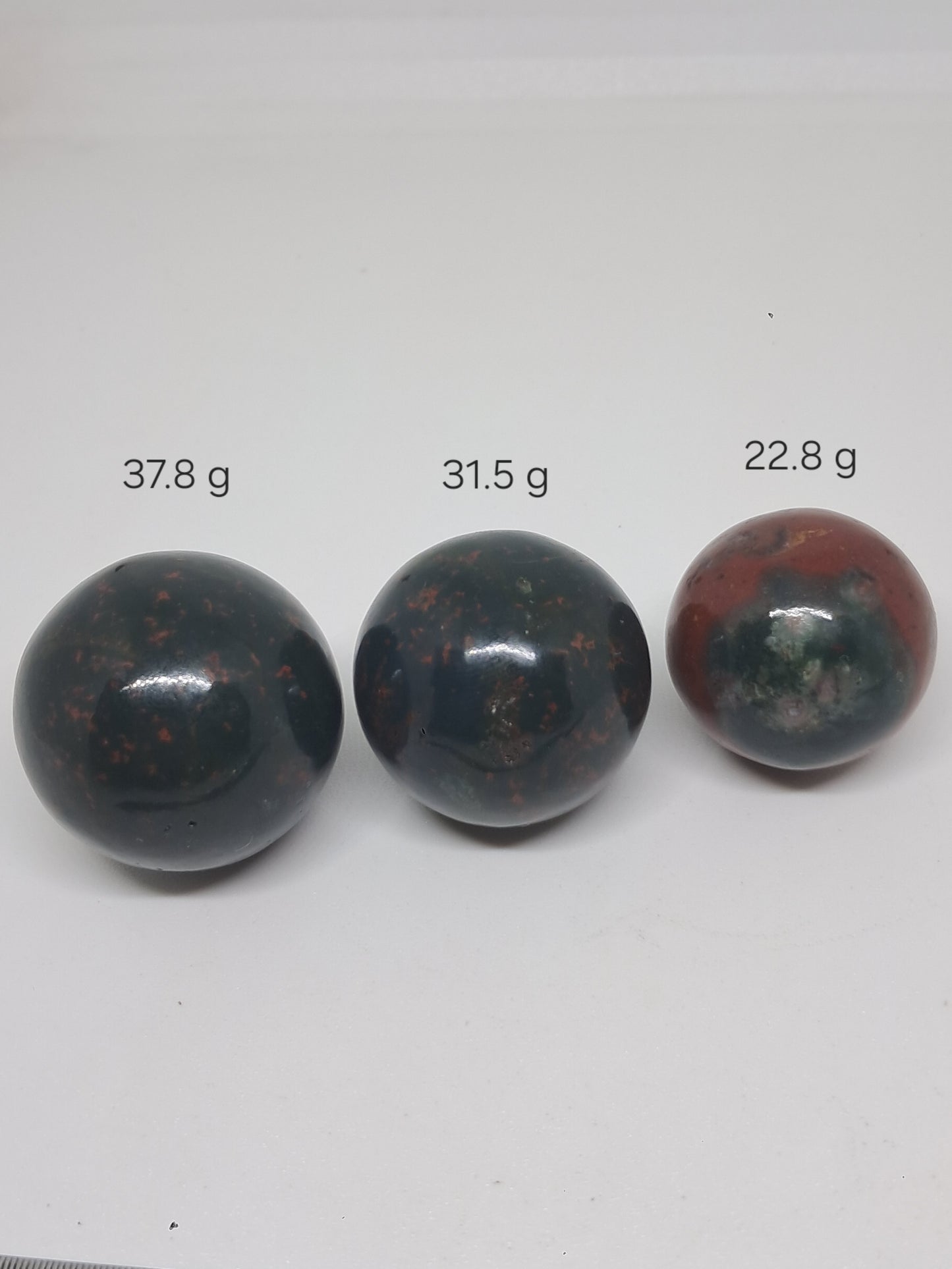 Esfera de piedra de sangre | Piedras pulidas | Cristales naturales #BS4