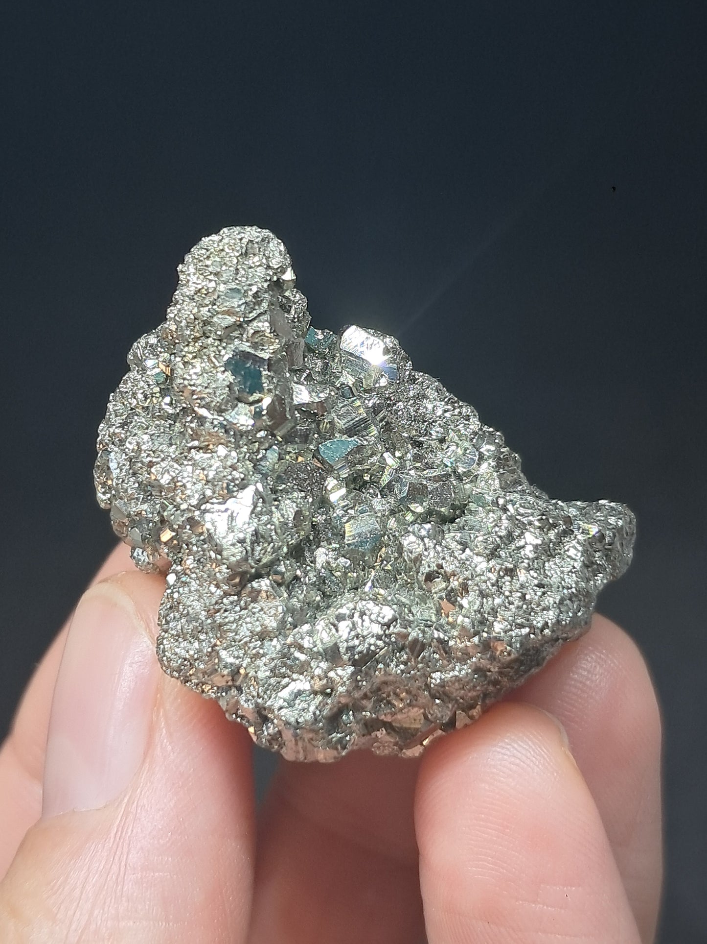 Pirita en bruto (Perú) Drusa natural | Muestra mineral | Rocas y Cristales #PR22