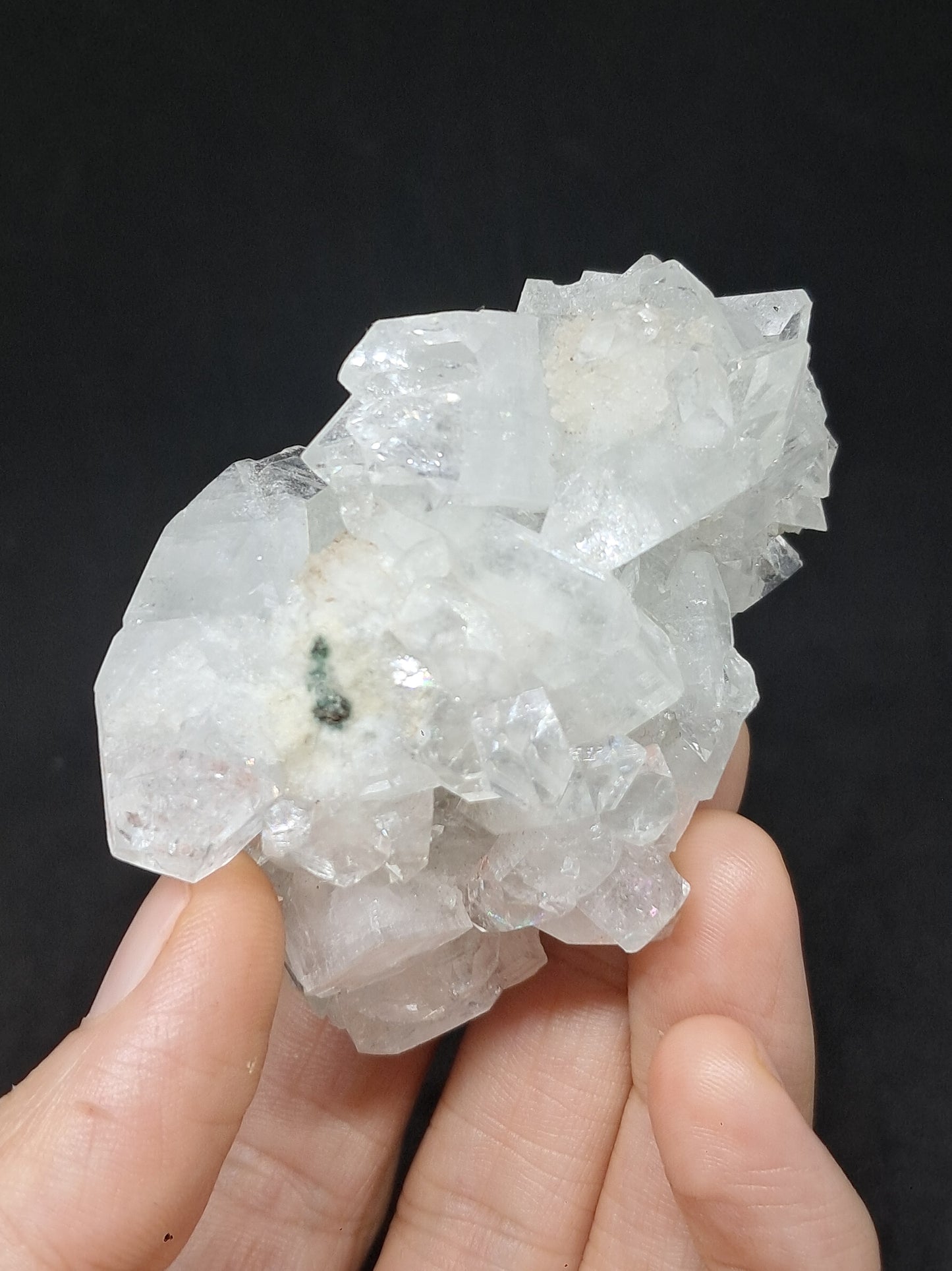 Clear Apophyllite (Ajanta) Natural Crystal Cluster | Mineral Specimen #AP24eb