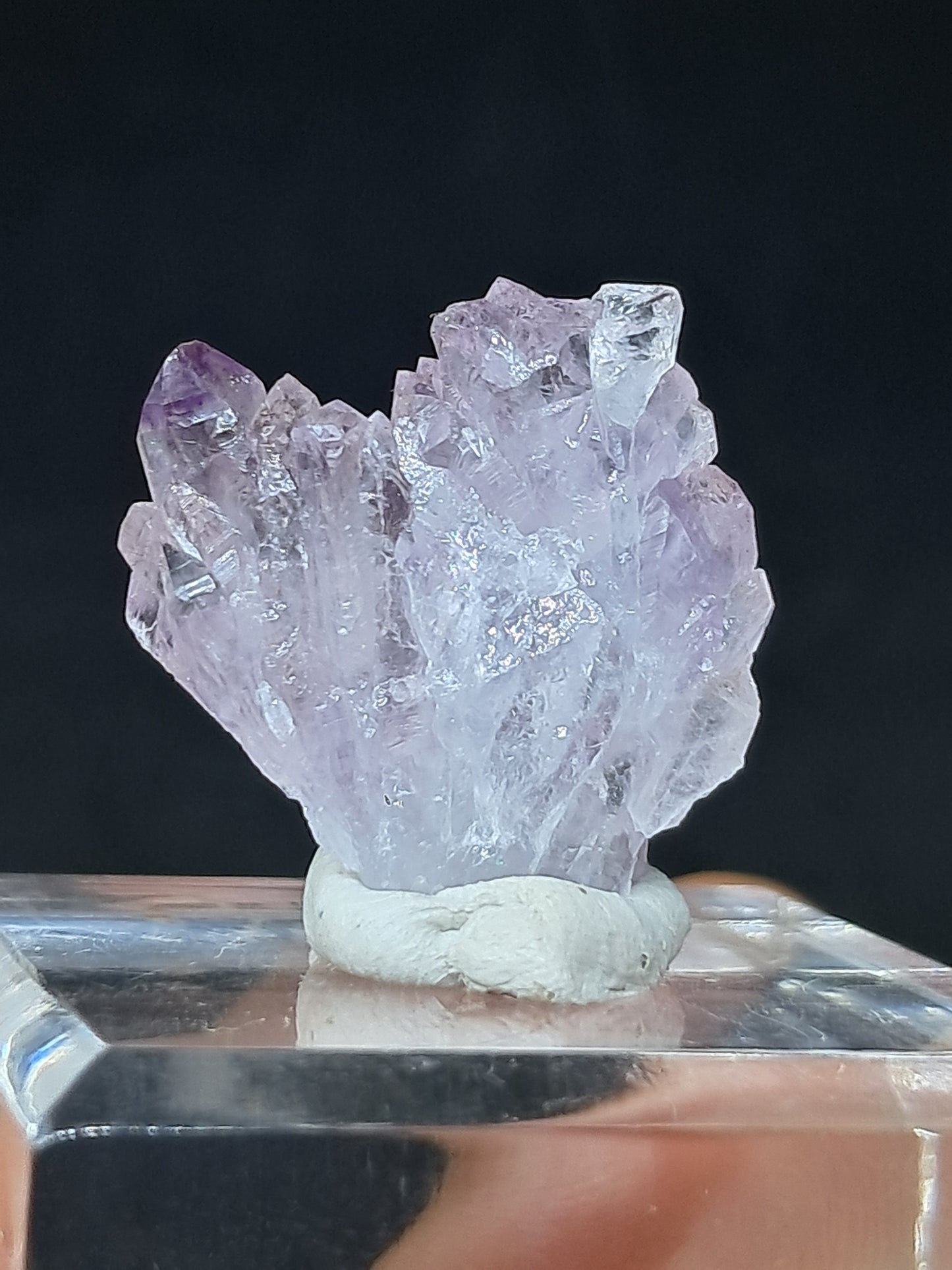 Amatista Elestial (Karur), piedra natural | Ejemplar mineral n.° KA100