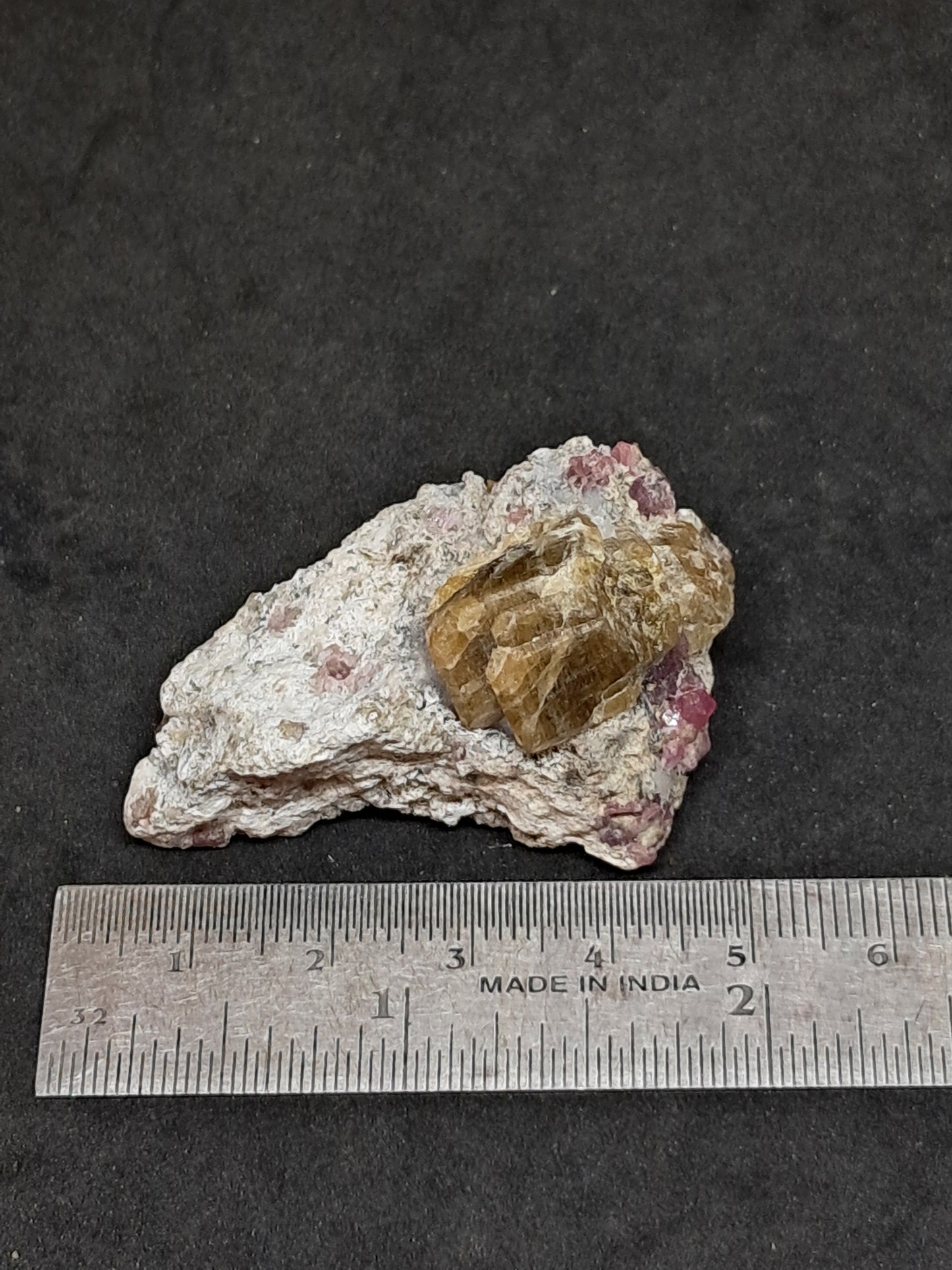 Grossular & Andradite Garnet on Matrix (Mexico) Pink and Green Garnet Cluster |Rough Crystal Stone | Mineral Specimen #GR33