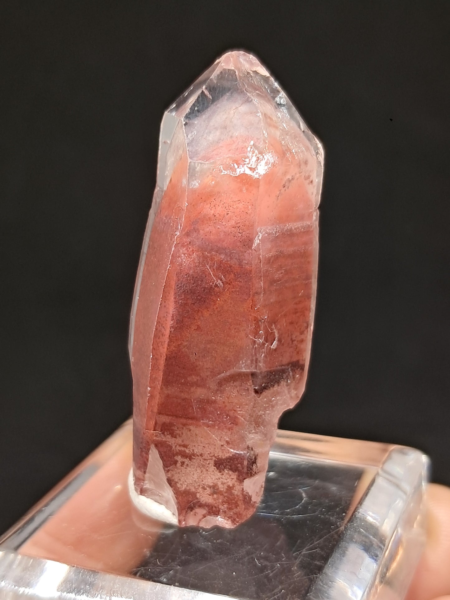 Hematite Phantom Quartz (Telangana) | Natural Crystal | Mineral Specimen #HPQ50