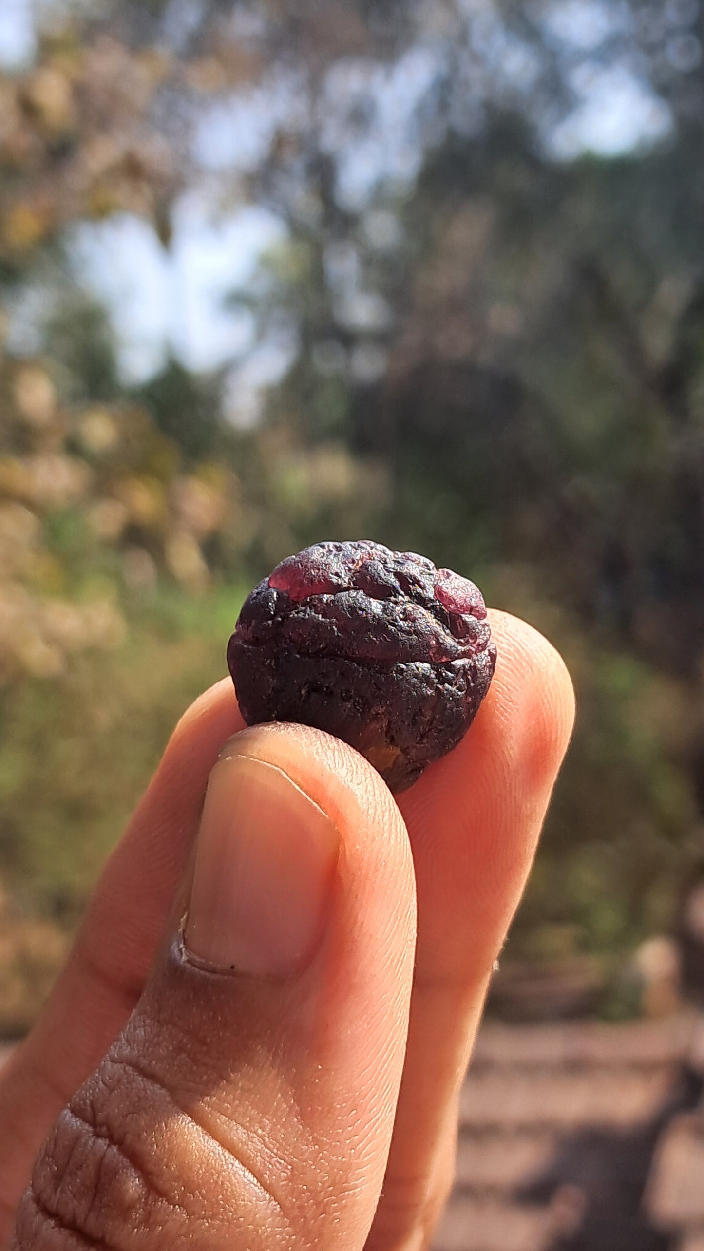 Granate rojo (Karur) | Pulido por río | Piedra natural #RG7