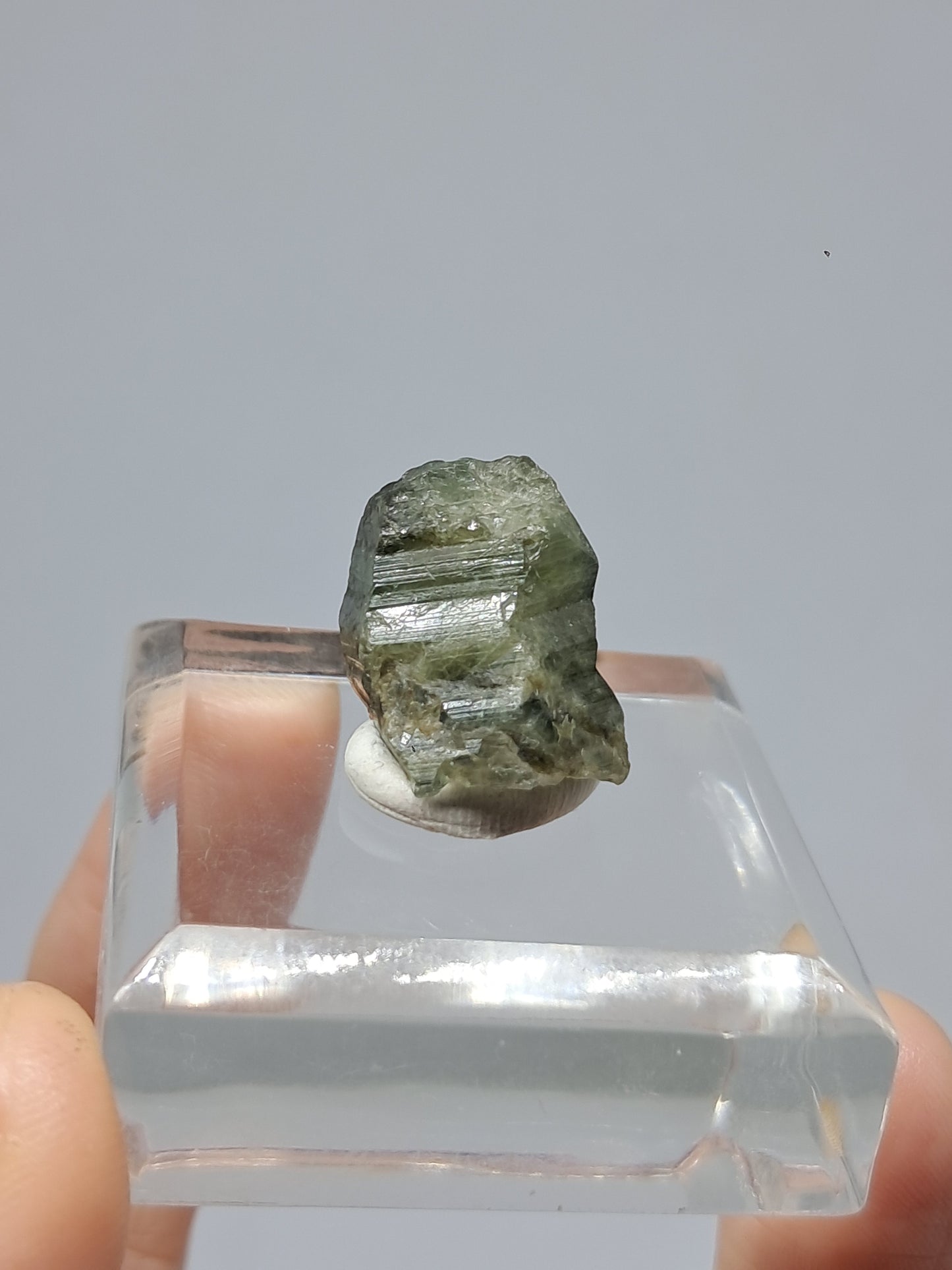 Natural Green Sapphire Crystal (Karur) Rough Stone | Mineral Specimen #SP23