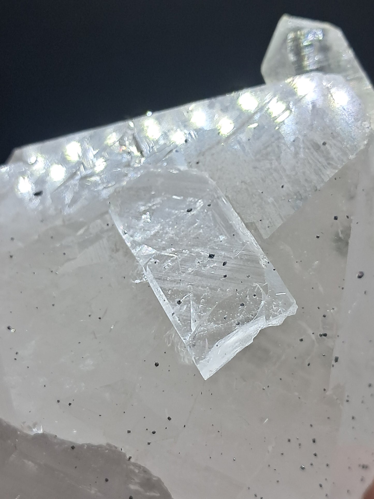 Himalayan Quartz Crystal Point with Magnetite Inclusions XL | High Grade | Natural Stone | Mineral Specimen #CH54