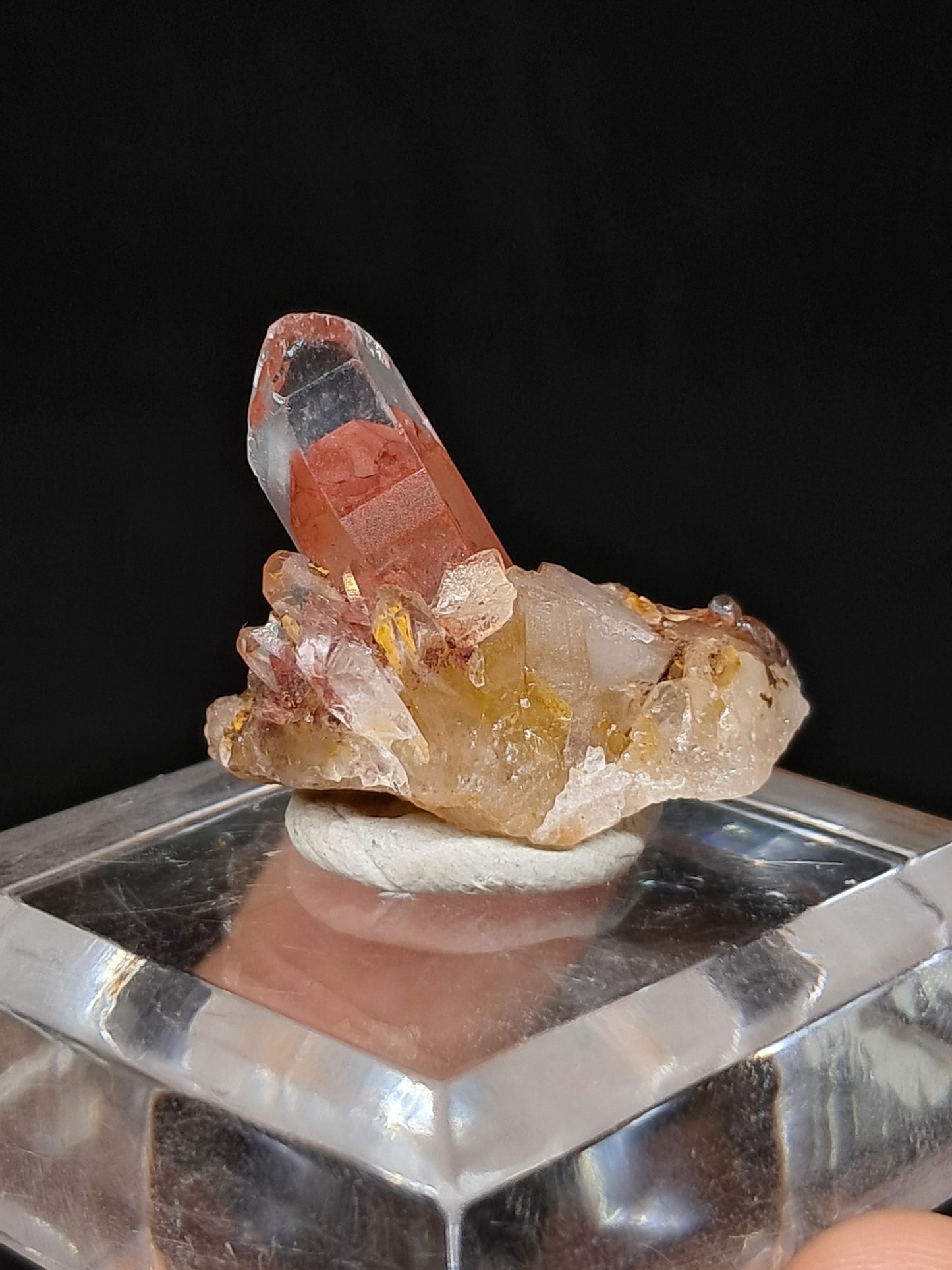 Hematite Phantom Quartz (Telangana) | Natural Crystal | Mineral Specimen #HPQ60