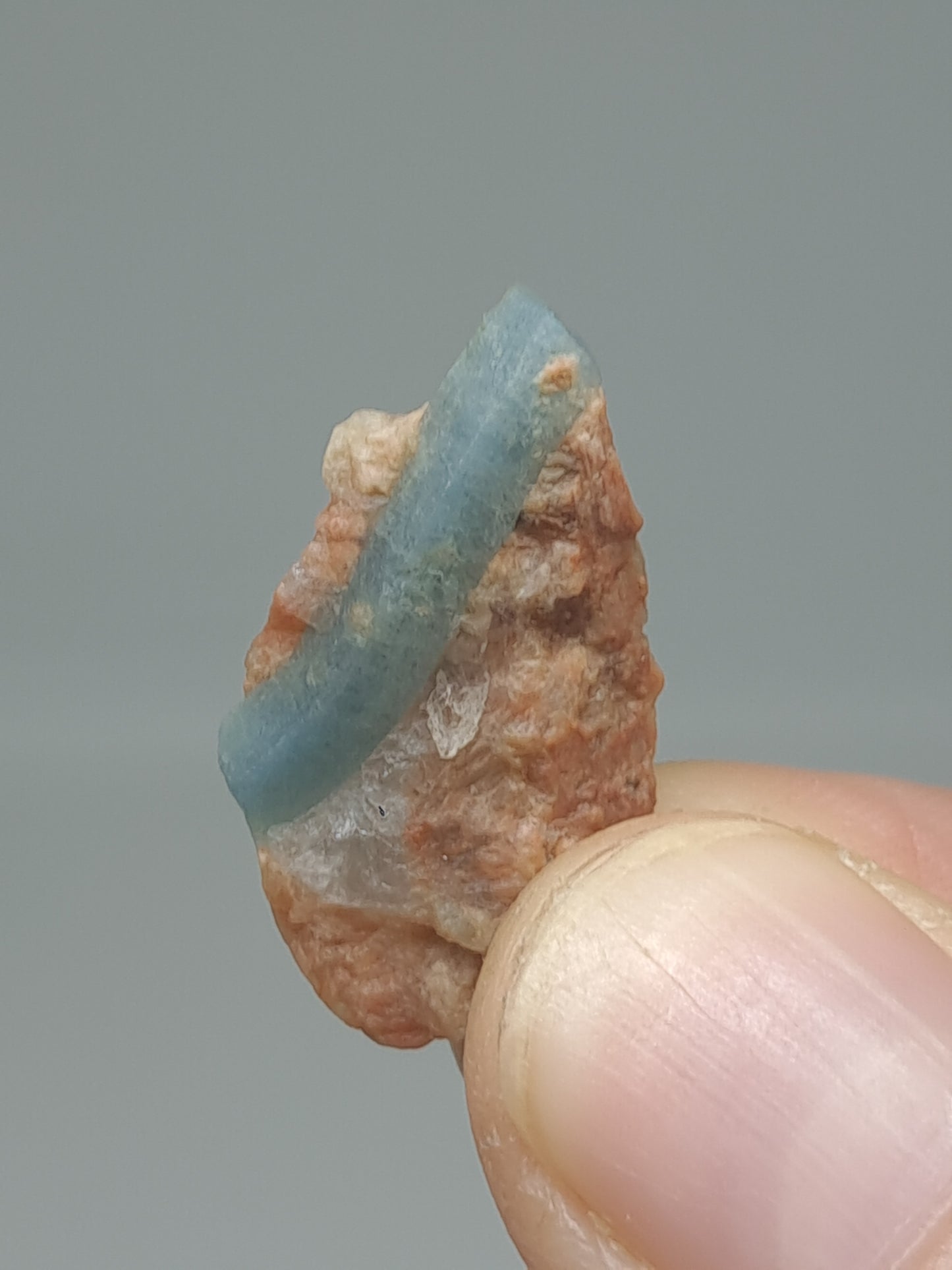 Aquamarine on Matrix (Karur) Rough Natural Crystal | Mineral Specimen #AQM46