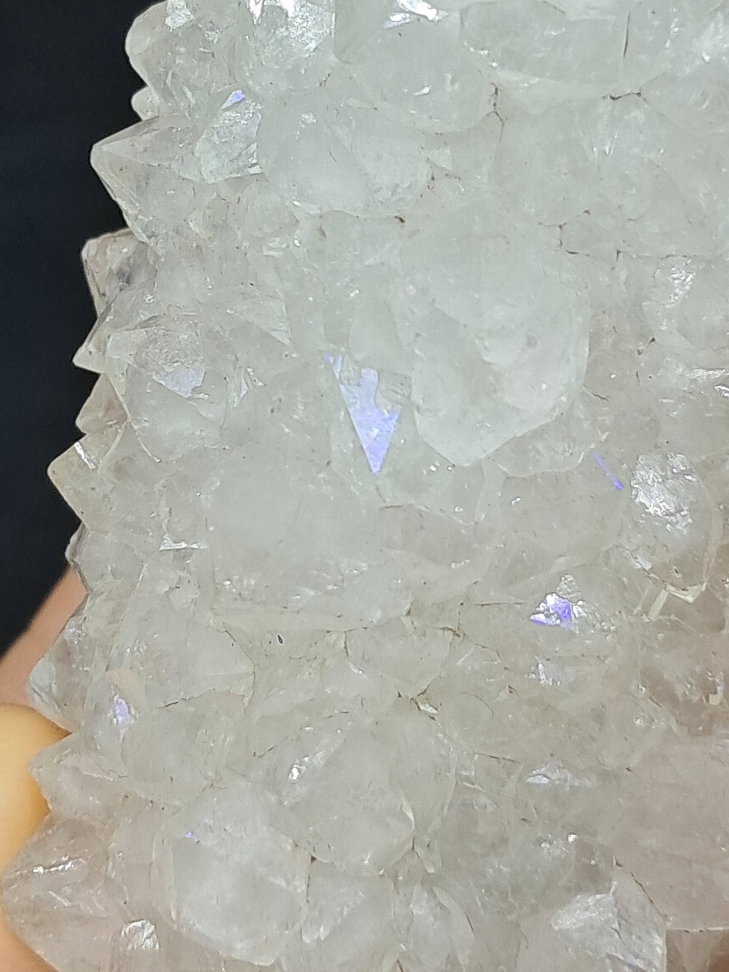 Cuarzo Iris (Aurangabad) | Anandalita | Estalactita | Cristal natural n.° AQ46