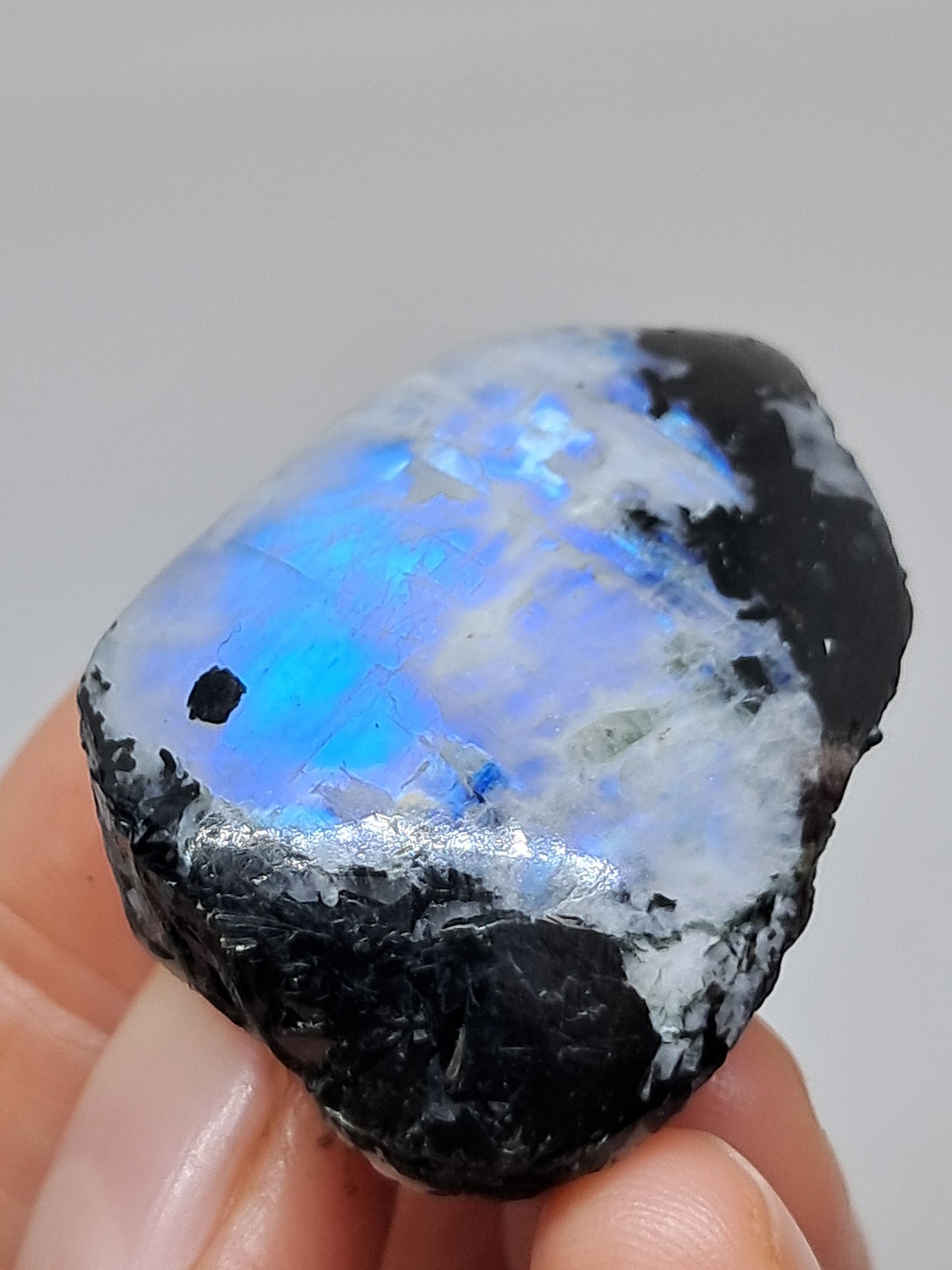 White Labradorite | Rainbow Moonstone *High Grade* (Tamil Nadu) Rough & Polished Stone | Natural Rock #MN23