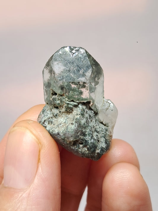 Chlorite Quartz (Kullu) Rough Stone | Natural Crystal Point | Mineral Specimen #CH49