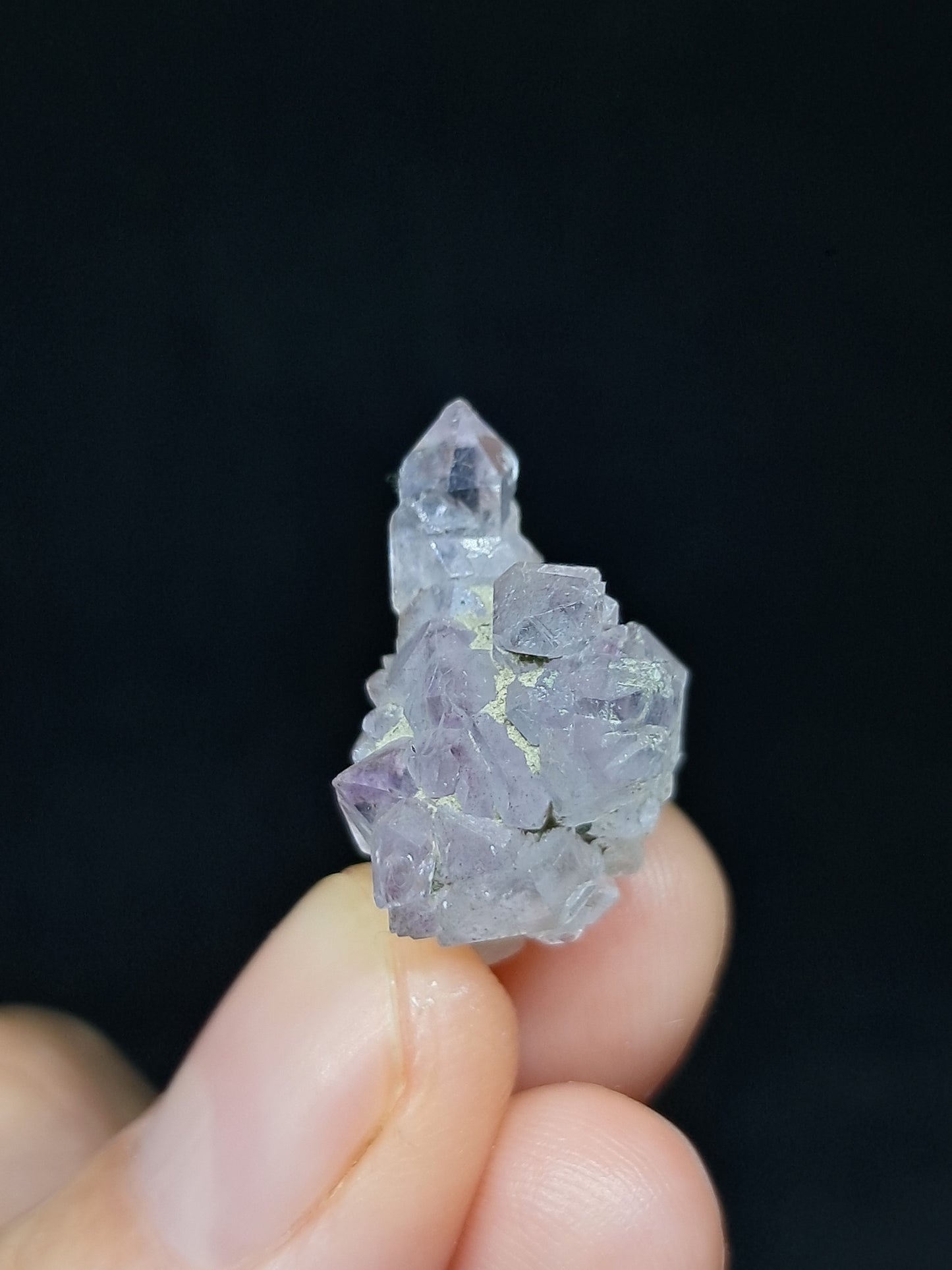 Set of 3 Amethyst from Karur | Natural Crystals | Mineral Specimen | Flower Scepter Herkimer Formation #KA166