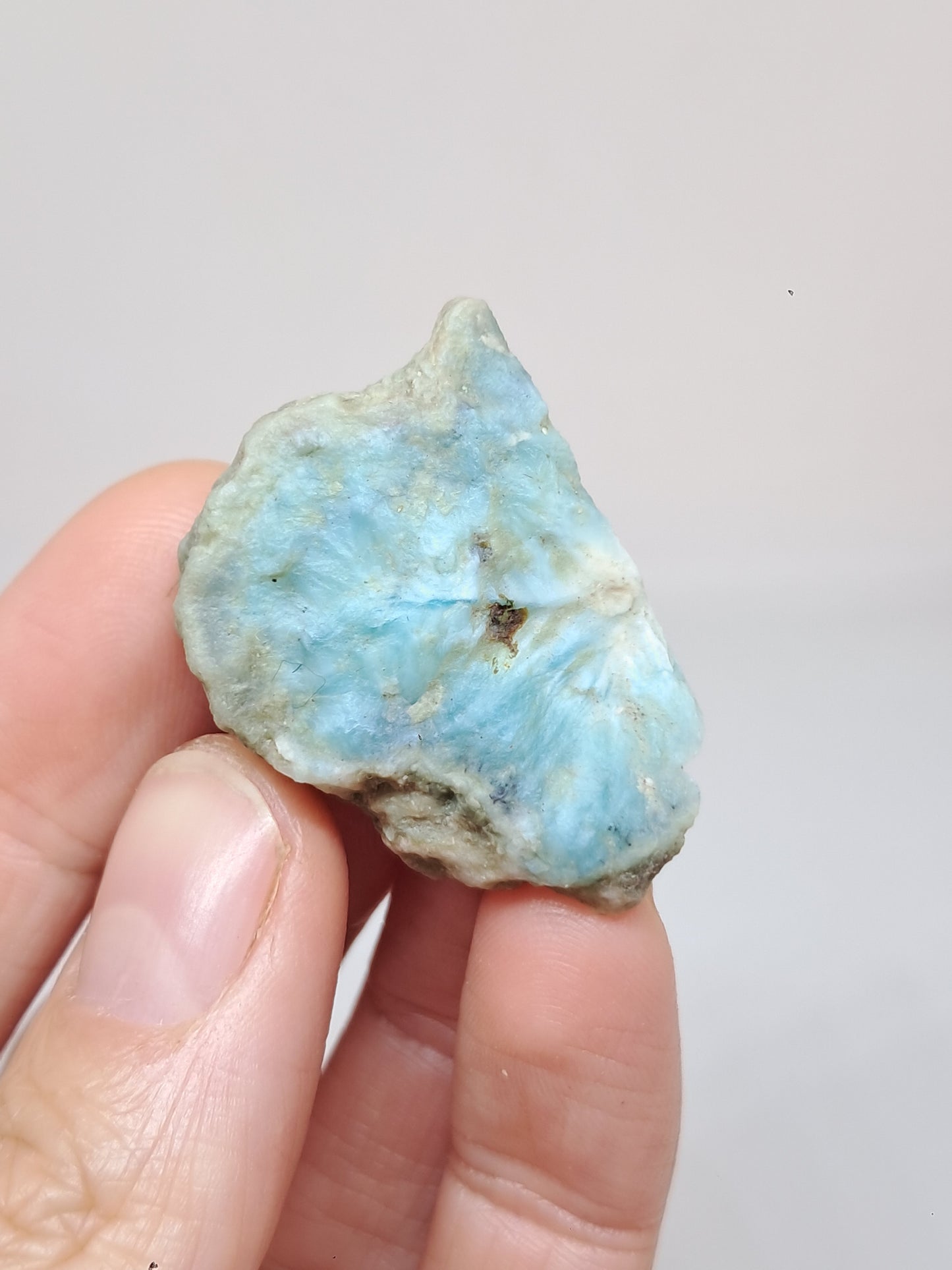 Larimar Raw Chunk (Dominican Republic) Rough Stone | Natural Rock #LM33