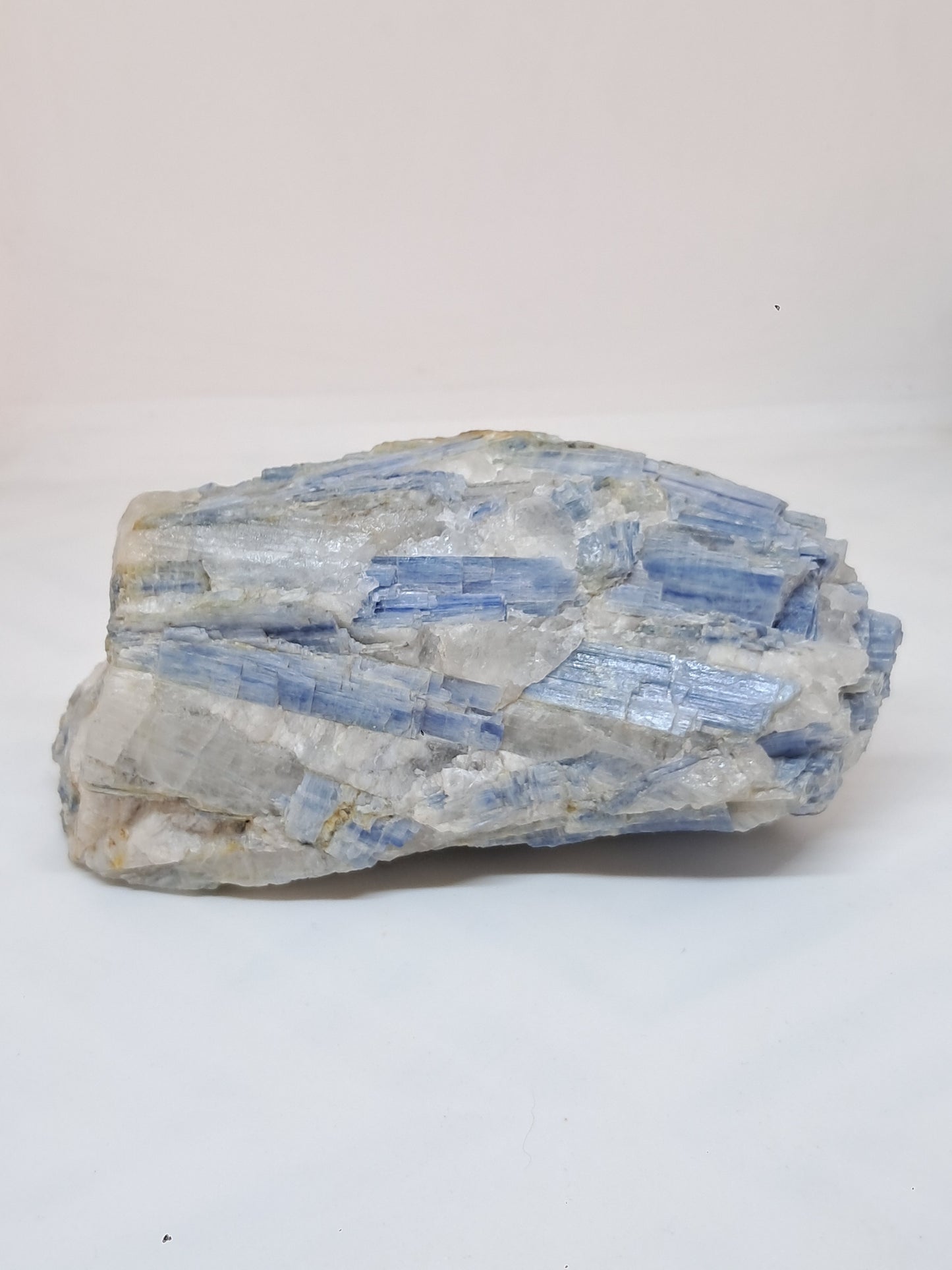 Blue Kyanite Cluster w/ Quartz (Tamil Nadu) Natural Mineral Specimen #KY1