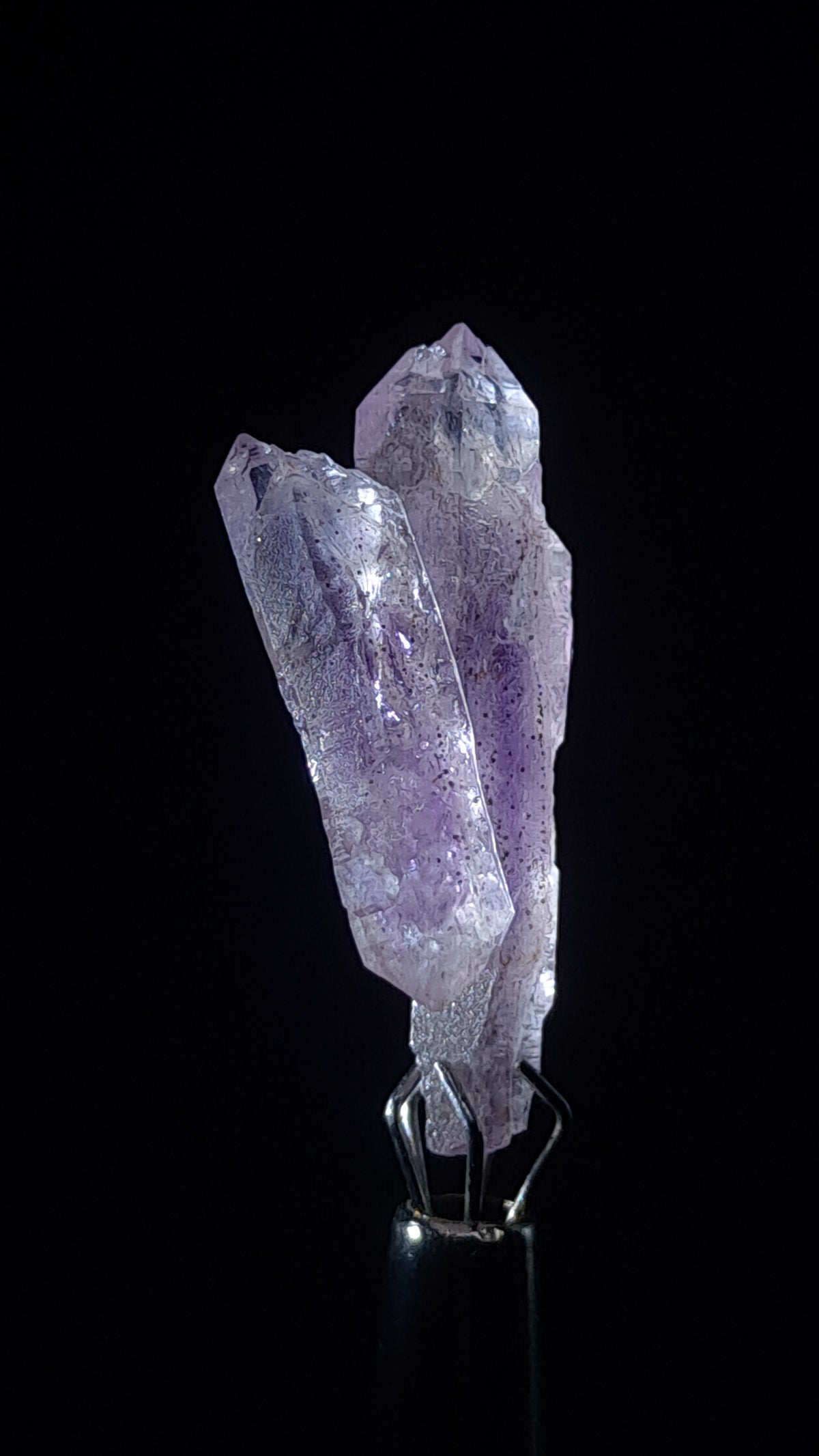 Quartz Amethyst Scepter | Hematite Goethite Rutile Inclusions | Biterminated  #KA206