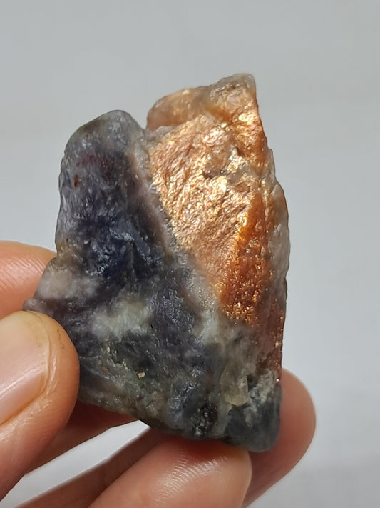 Sunstone w/ Iolite (Tamil Nadu) Rough Stone | Natural Crystal | Mineral Specimen #SI15