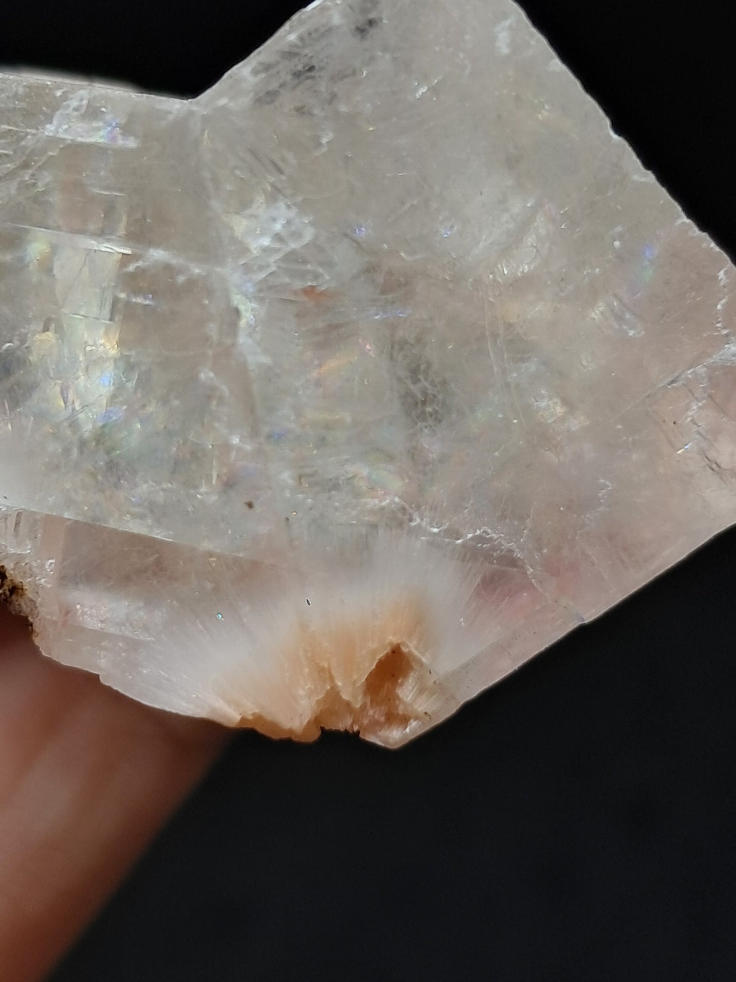 Calcita Rojiza/Rosa con Mesolita *Hallazgo Raro* (Pithampur) Cristal Natural | Piedra Bruta | Muestra Mineral #CA35