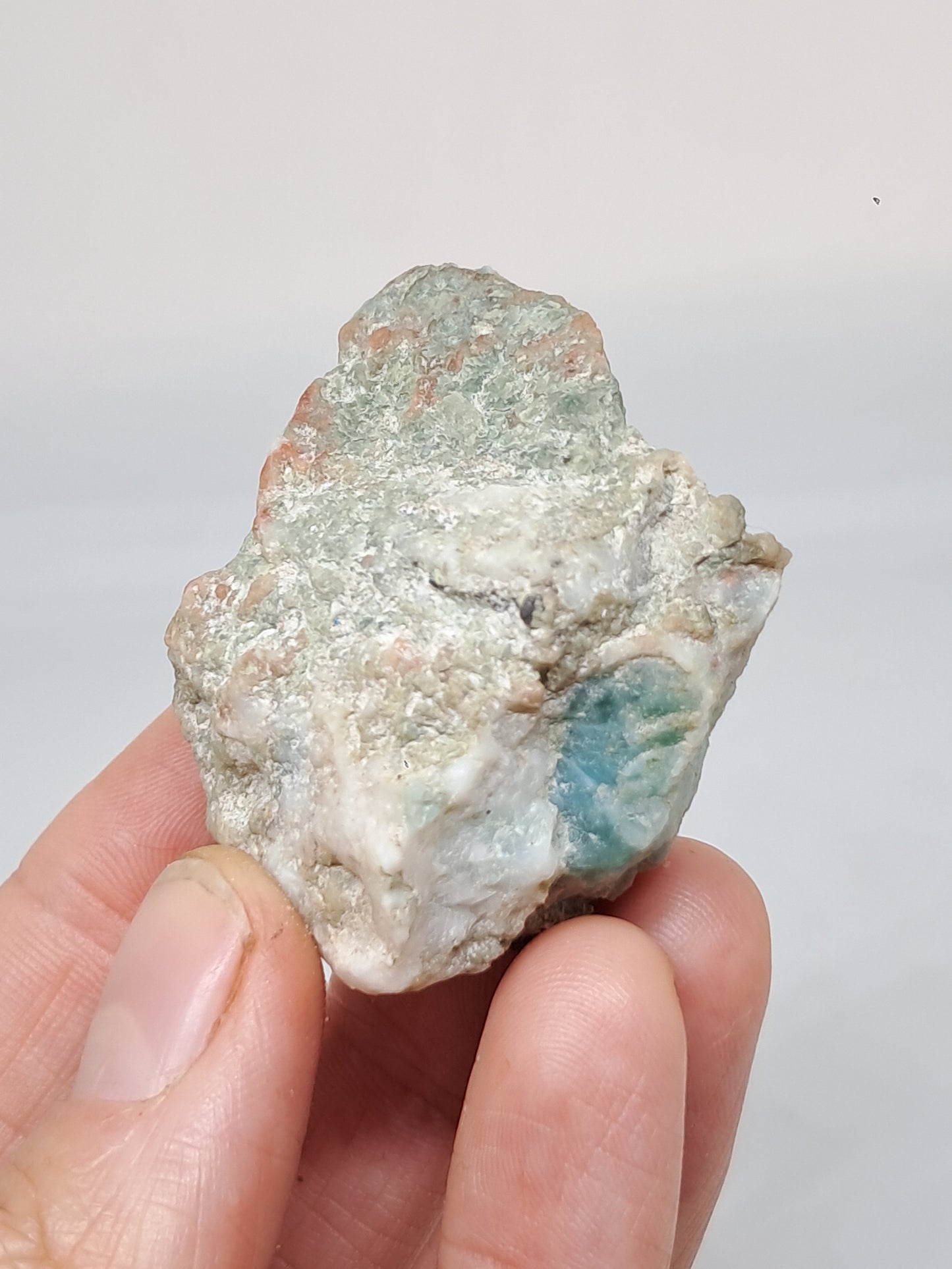 Trozo de Larimar (República Dominicana) Piedra en Bruto | Roca Natural #LM26