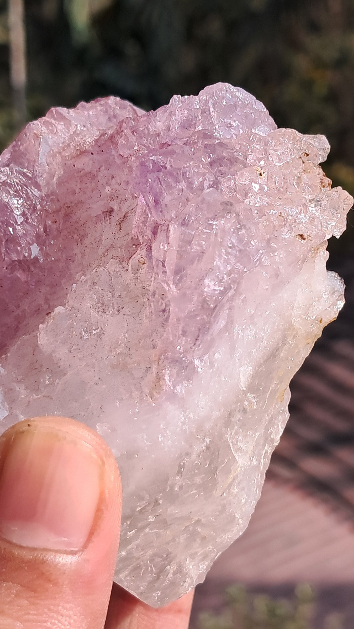 Elestial Amethyst on Quartz from Karur | Rare Formation | Mineral Specimen #KA184