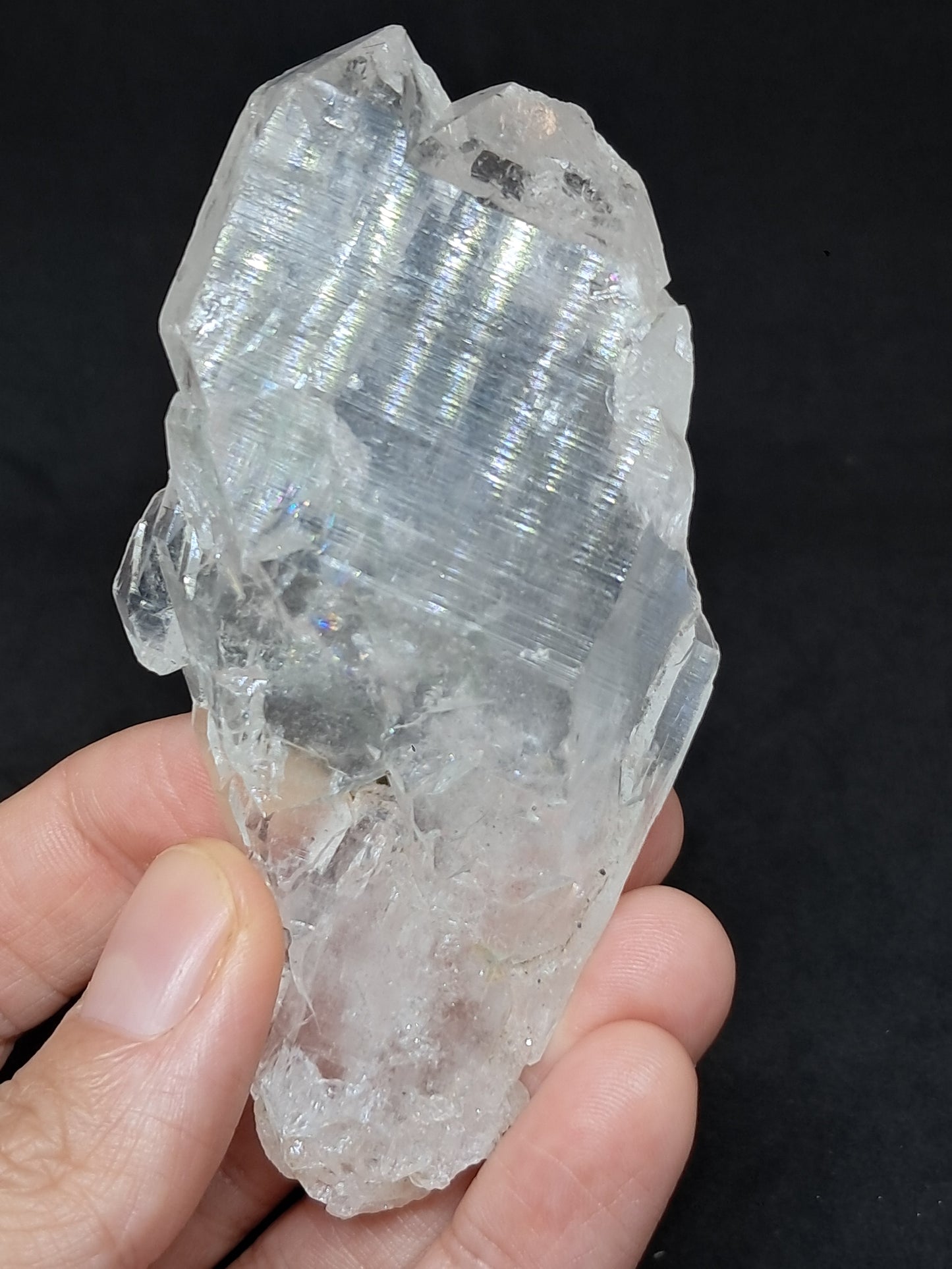 Himalayan Quartz *Elestial Formation* w/ Chlorite Inclusions | Natural Crystal | Mineral Specimen #CH81