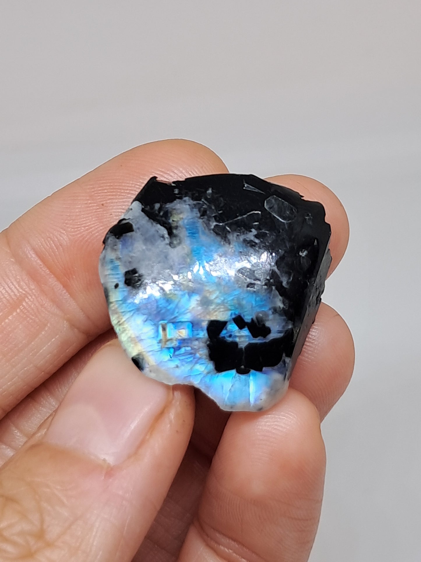 White Labradorite | Rainbow Moonstone *High Grade* (Tamil Nadu) Rough & Polished Stone | Natural Rock #MN21