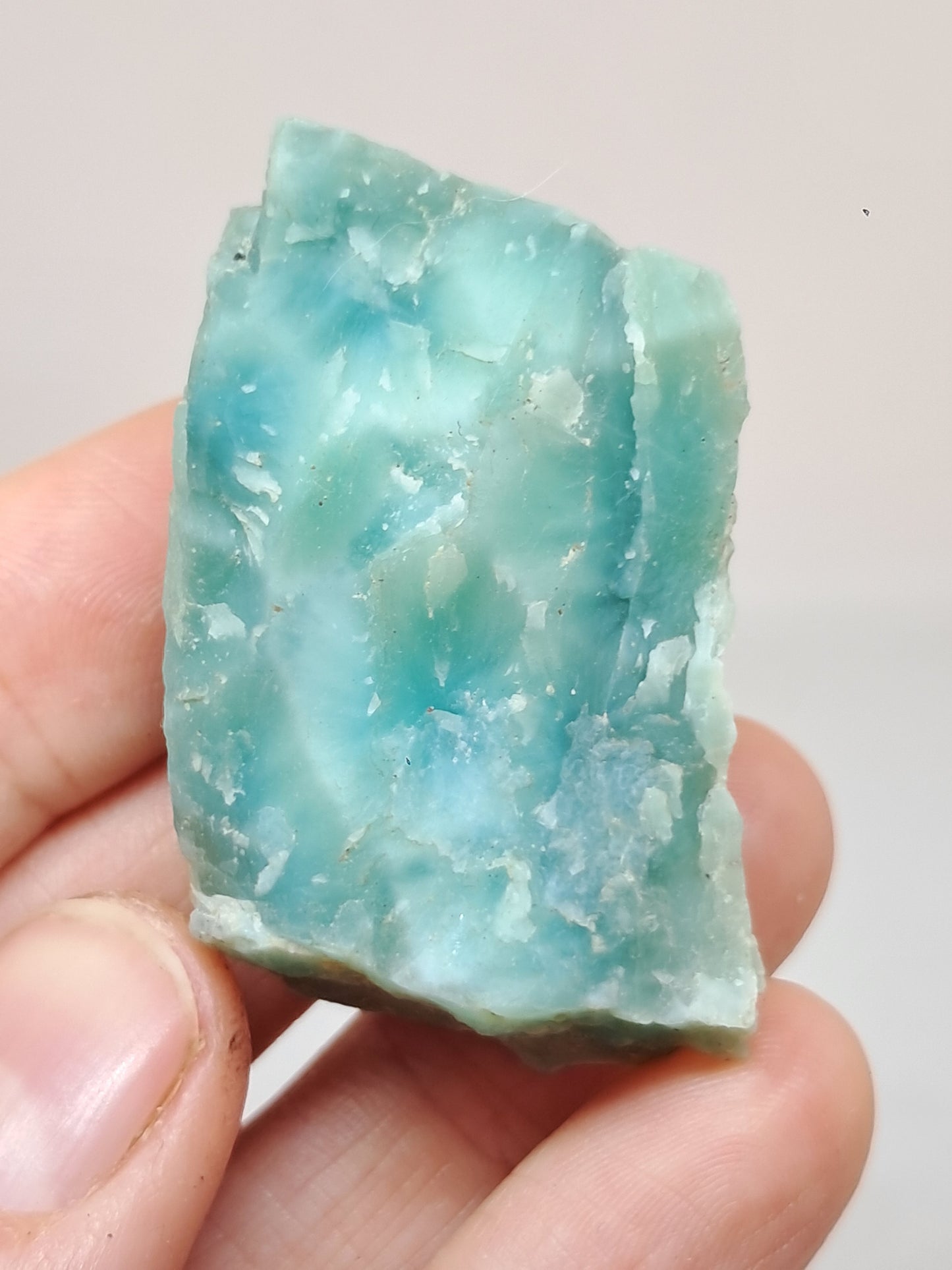 Trozo de Larimar (República Dominicana) Cristal en Bruto | Roca Natural #LM39