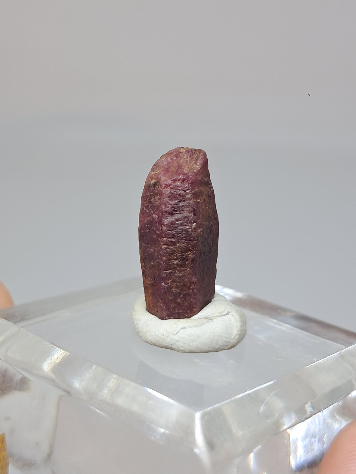 Cristal de rubí en bruto (Tamil Nadu) Piedra natural | Muestra mineral #RB35