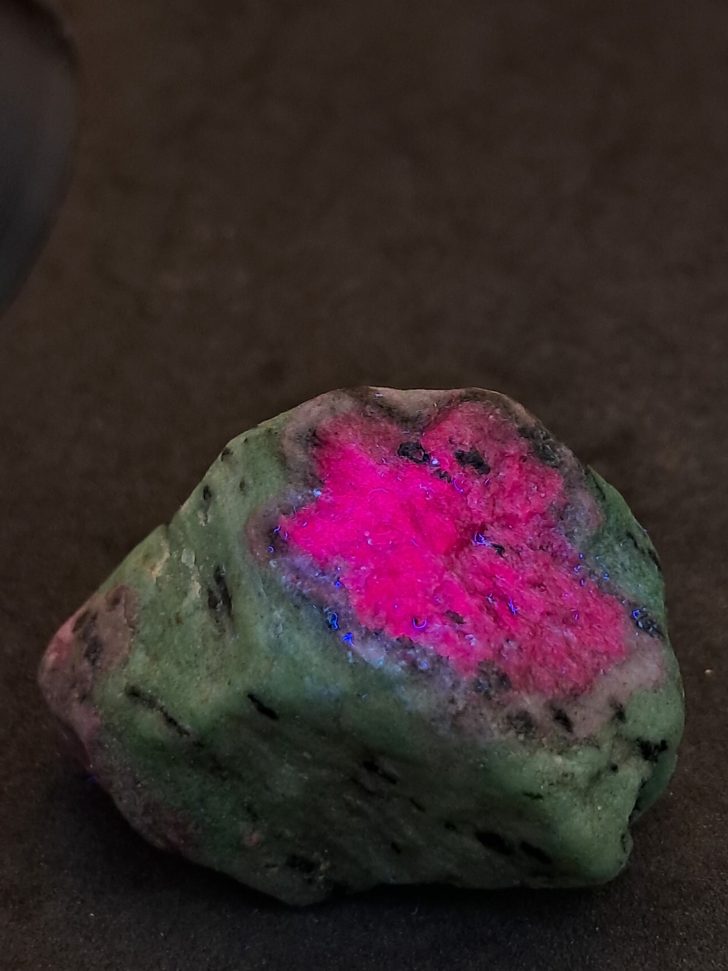 Ruby Zoisite w/ Hornblende (Tanzania) Rough Stone | Natural Specimen #RZ11