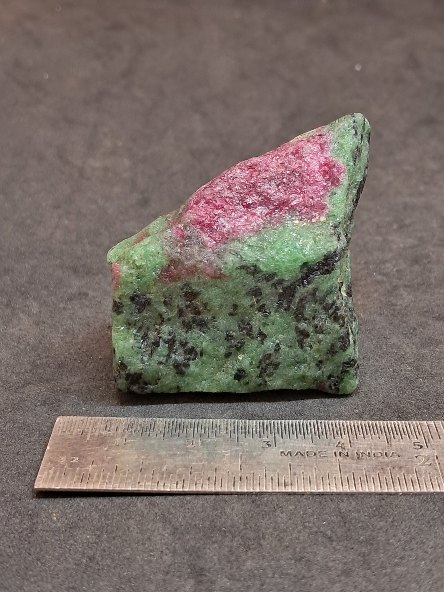 Ruby Zoisite w/ Hornblende (Tanzania) Rough Stone | Natural Specimen #RZ8
