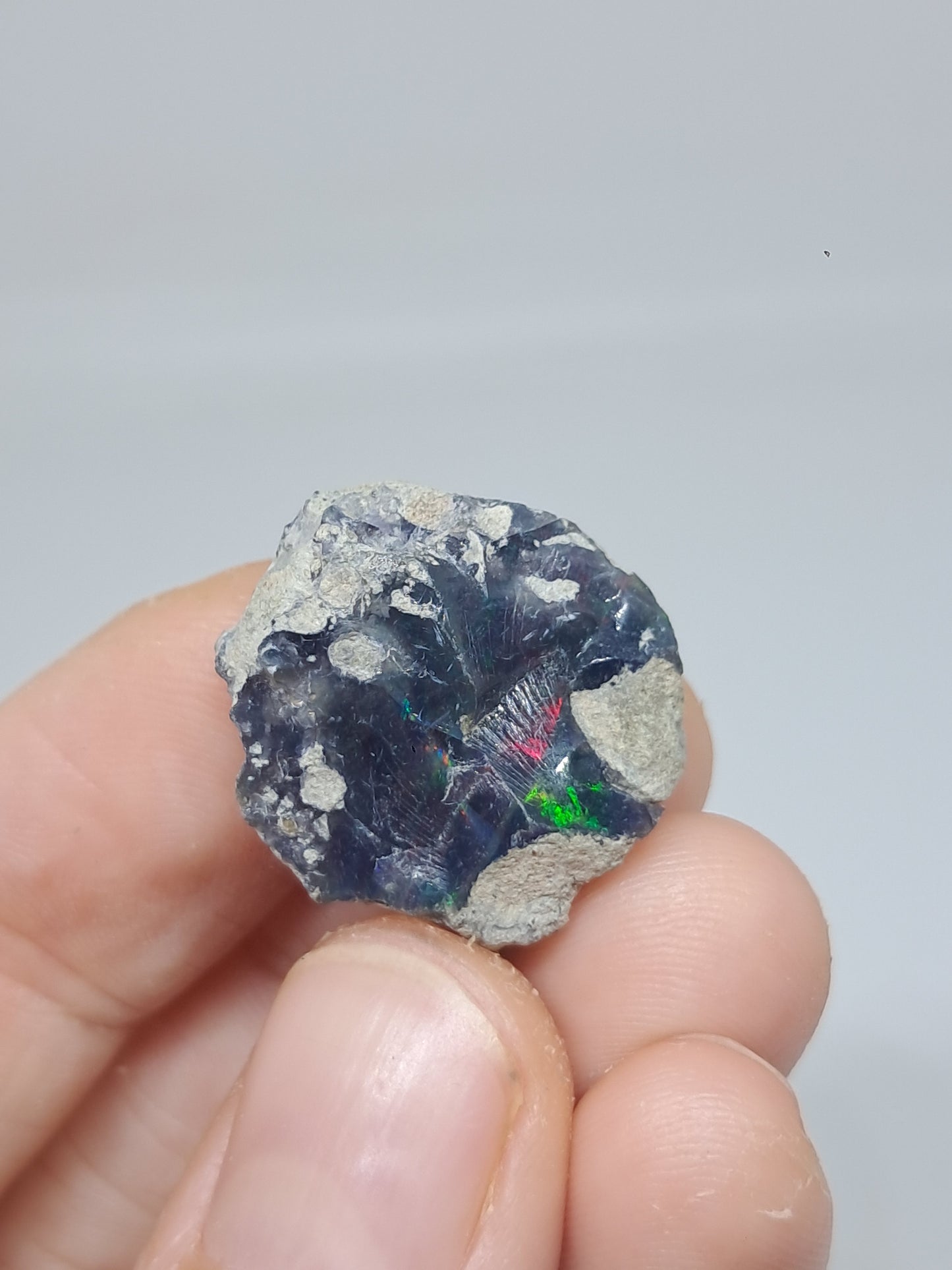 Natural Ethiopian Opal | Black Hydrophane Opal #OP26