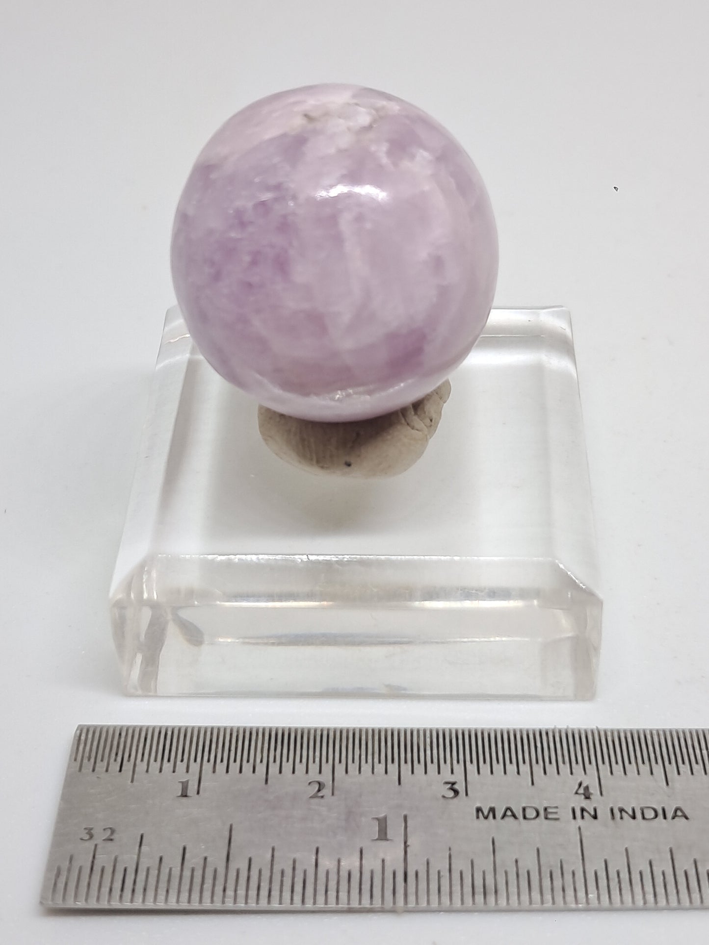 Kunzite Sphere | Polished Stone | Spodumene Natural Crystal