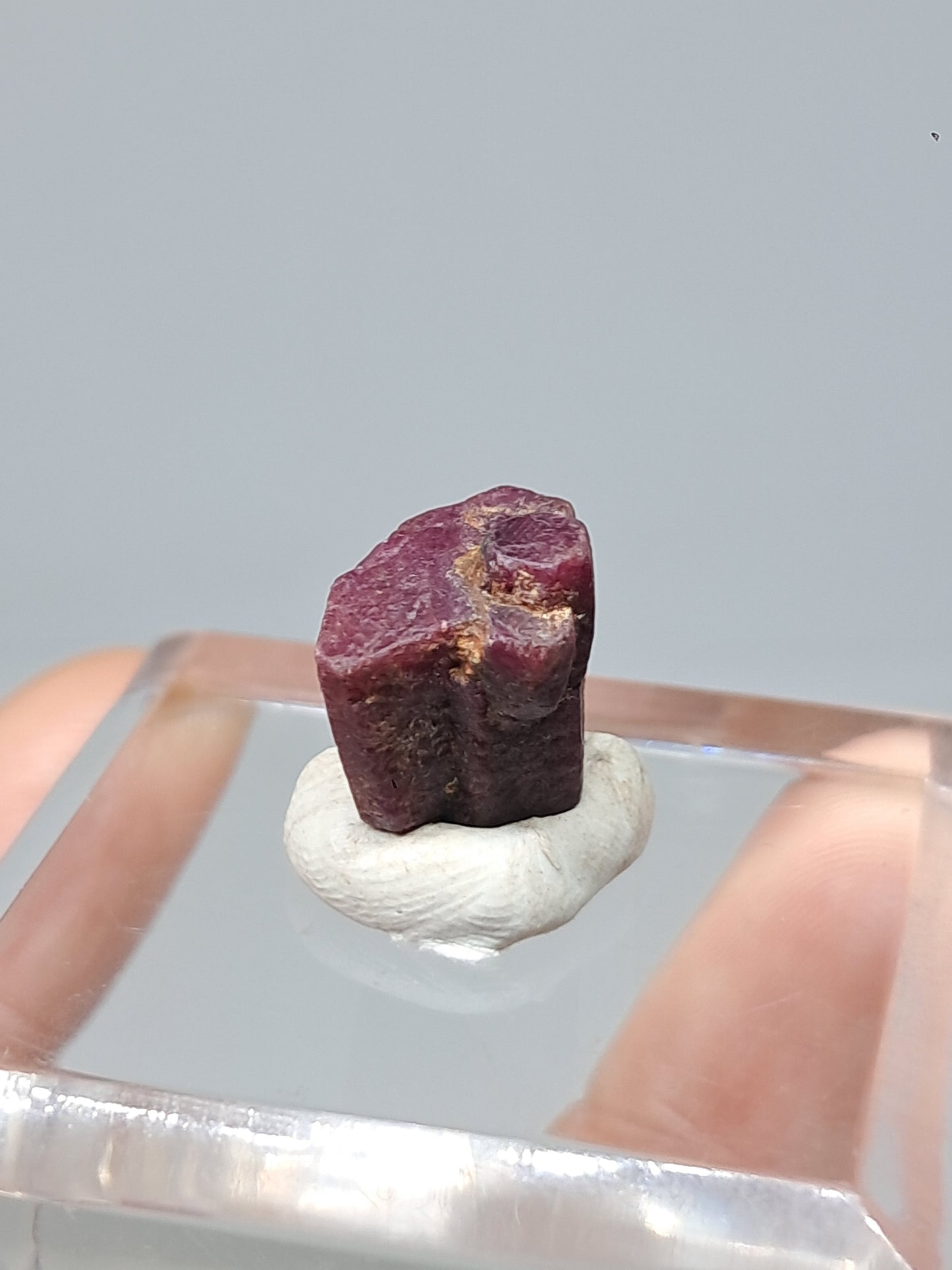 Cristal de Rubí en Bruto (Tamil Nadu) Piedra Natural | Muestra Mineral #RB23