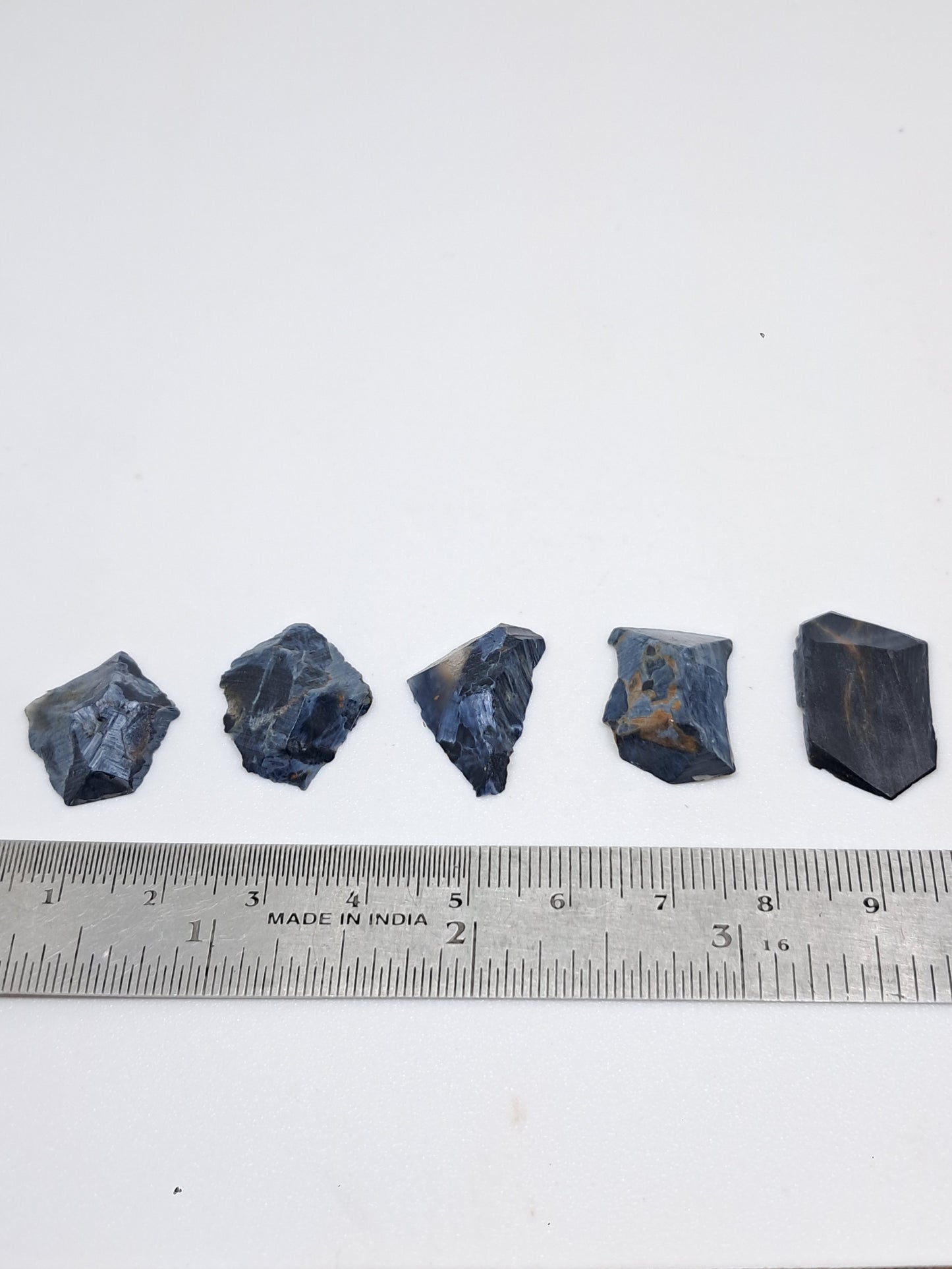 Set of 5 Raw Chips of Pietersite | Rough Stone #RCS27