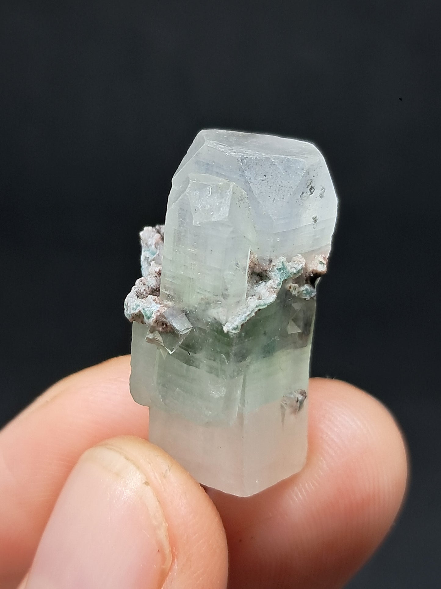 Green Apophyllite (Fluorapophyllite) (Ajanta) Natural Crystal | Mineral Specimen #GA37