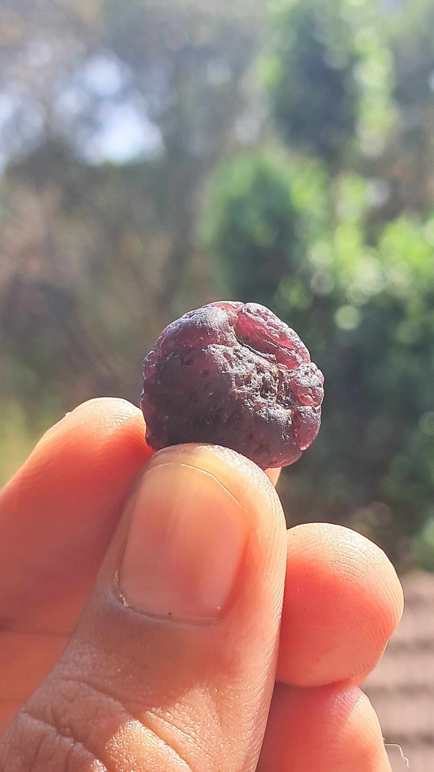 Granate rojo (Karur) | Pulido por río | Piedra natural #RG7