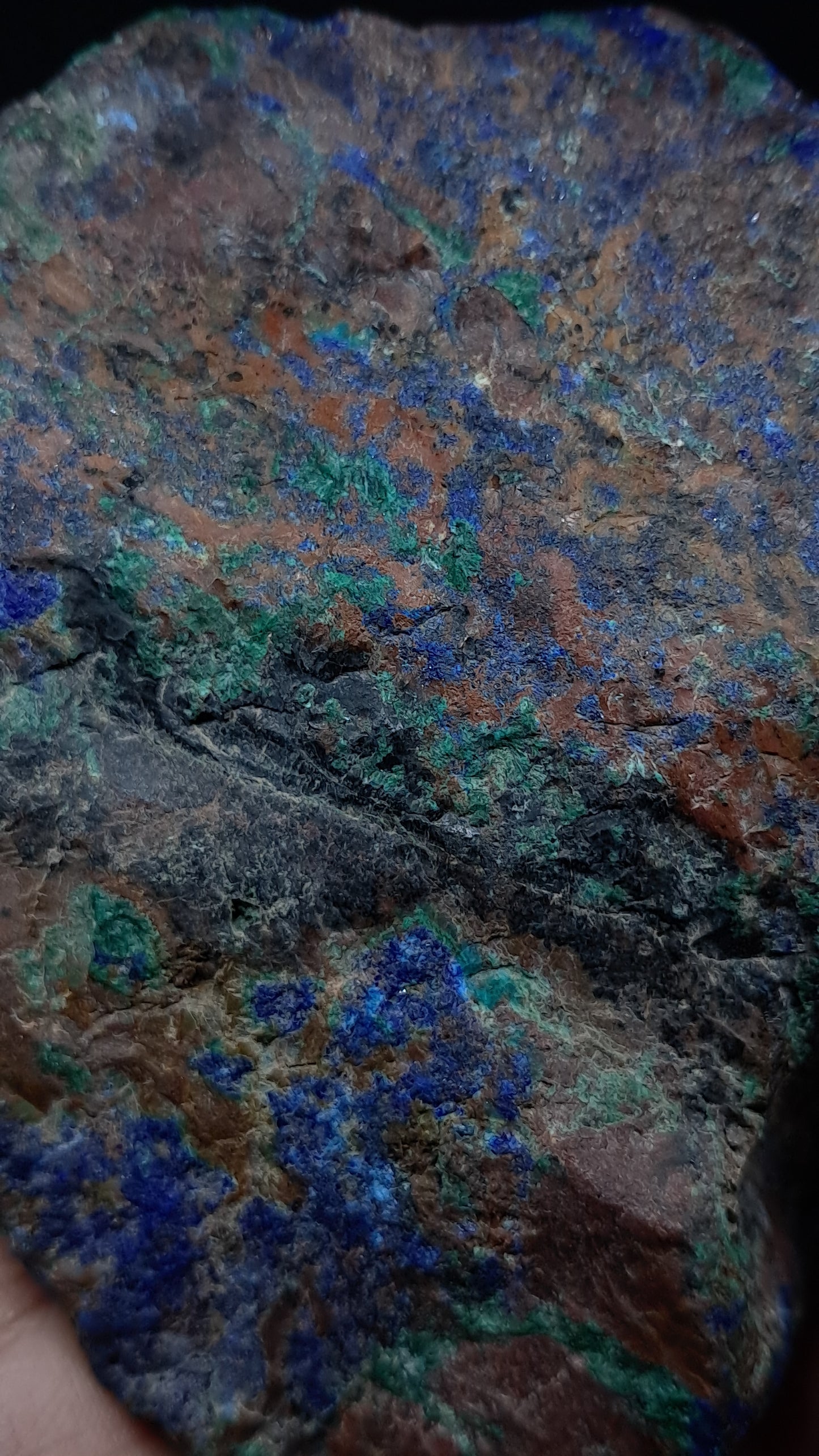 Natural Azurite & Malachite on Matrix (Congo) #UC2