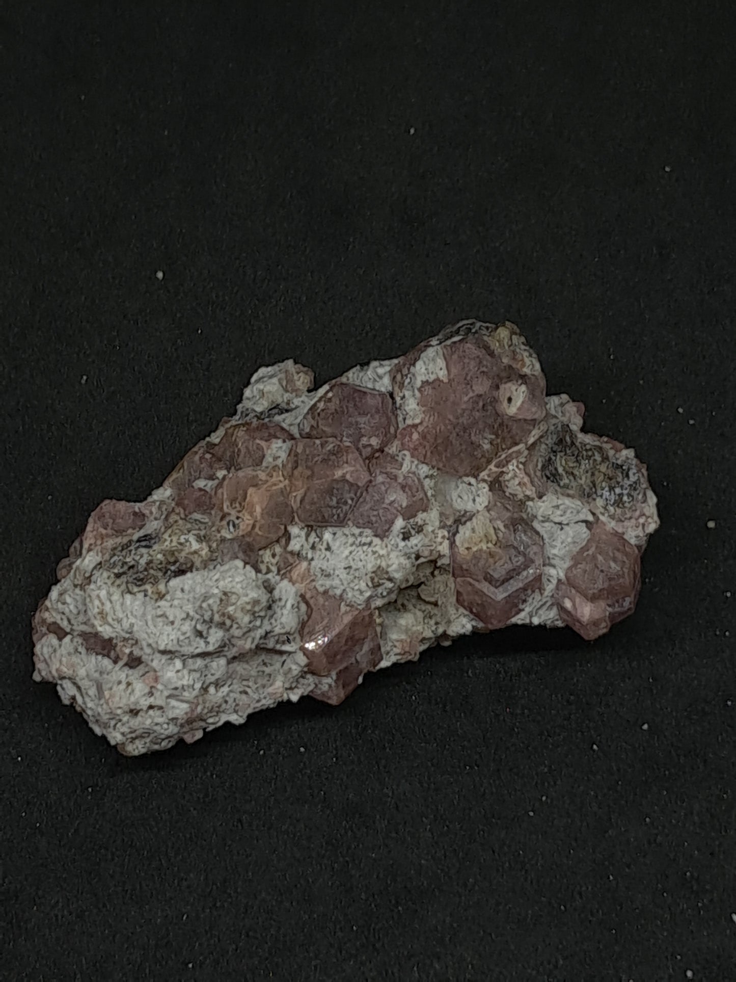Grossular Garnet on Matrix (Mexico) Pink Garnet Cluster |Rough Crystal Stone | Mineral Specimen #GR23