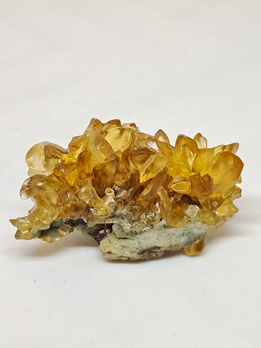 Dog Tooth Honey Calcite (Ahmednagar) Natural Crystal | Mineral Specimen #CA27