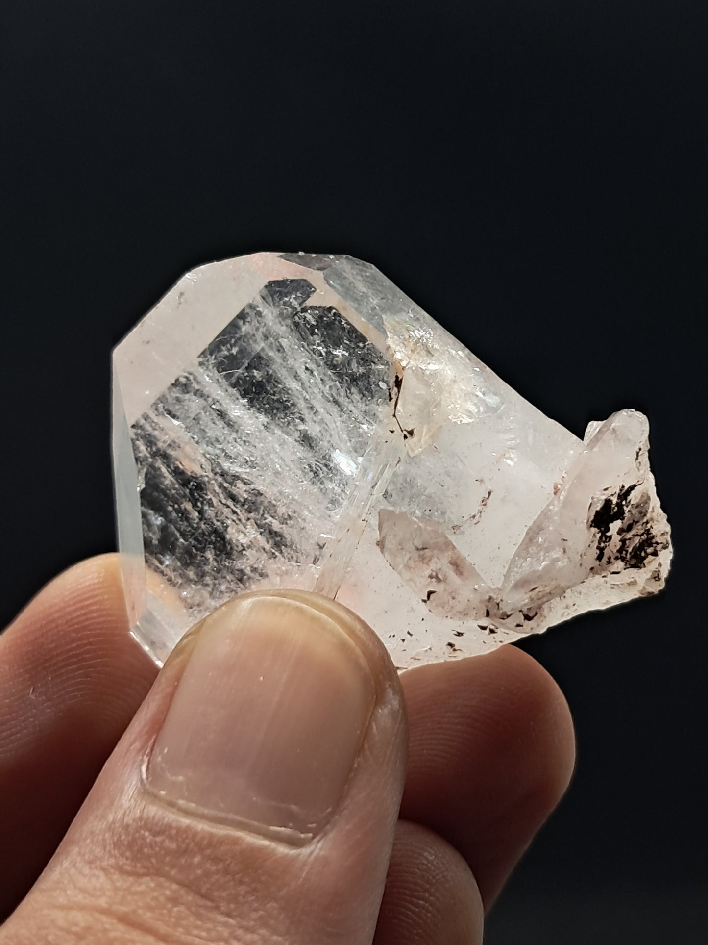 Punta natural de cuarzo tabular Faden (Santander, Colombia) | Ejemplar mineral n.° COQ21