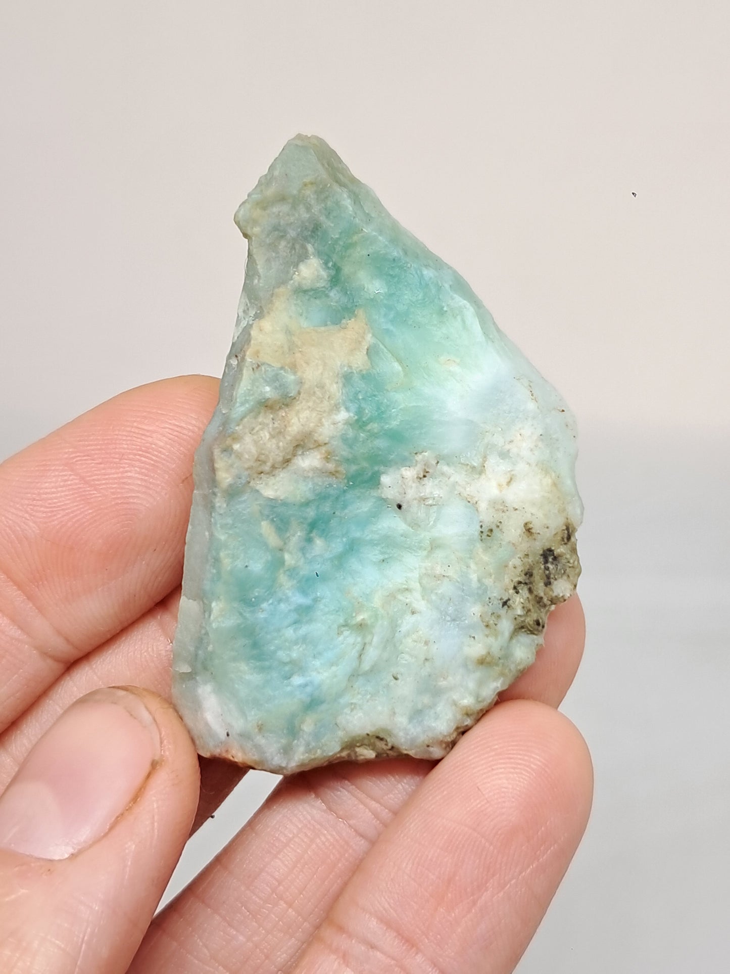 Larimar en bruto (República Dominicana) | Roca natural n.° LM25