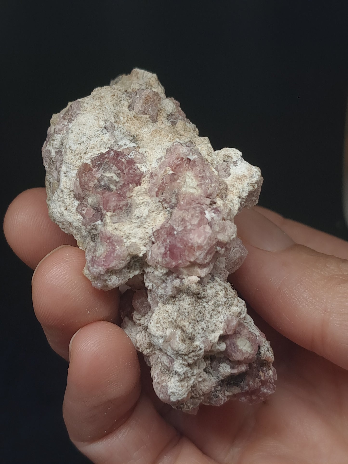Grossular Garnet on Matrix (Mexico) Pink Garnet Cluster |Rough Crystal Stone | Mineral Specimen #GR19