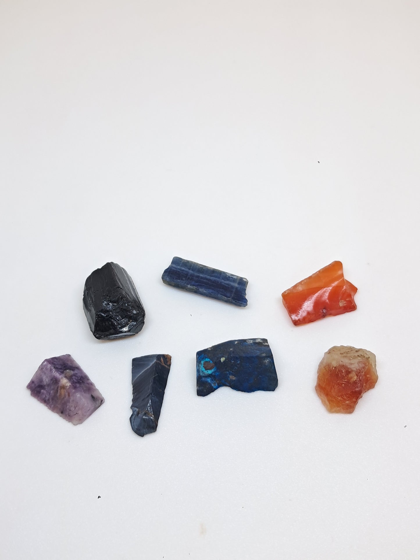 Set of 7 Small Rough Stones | Raw Crystals #RCS21