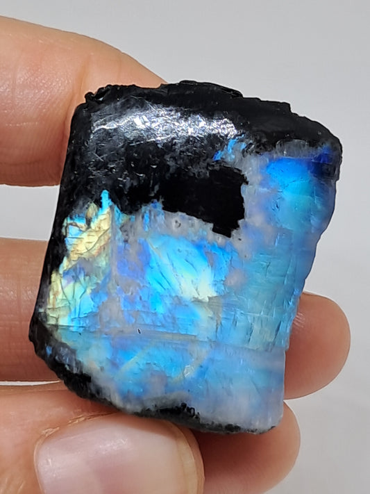 White Labradorite | Rainbow Moonstone *High Grade* (Tamil Nadu) Rough & Polished Stone | Natural Rock #MN20