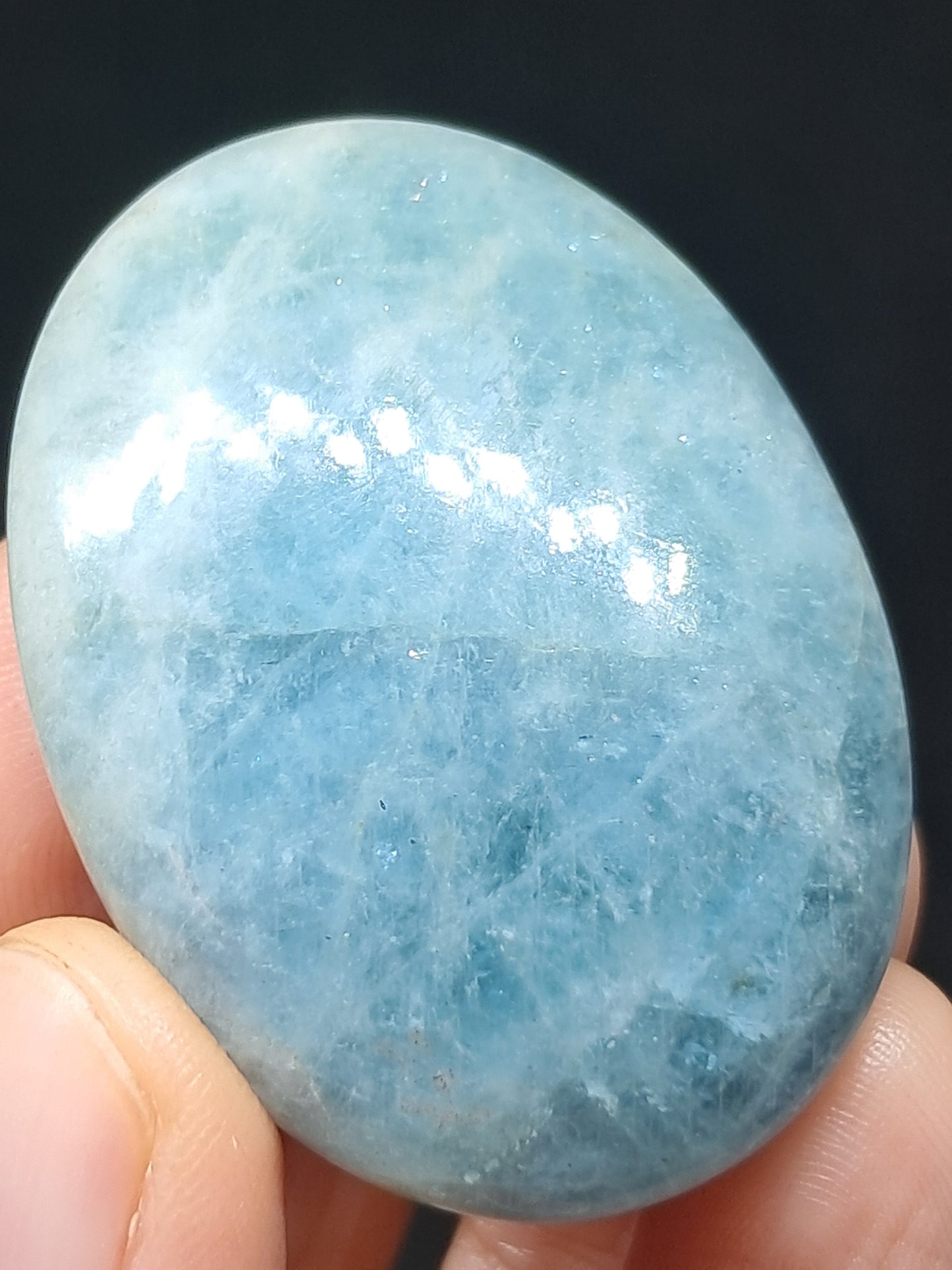 Aquamarine Palmstone | Polished Natural Crystal