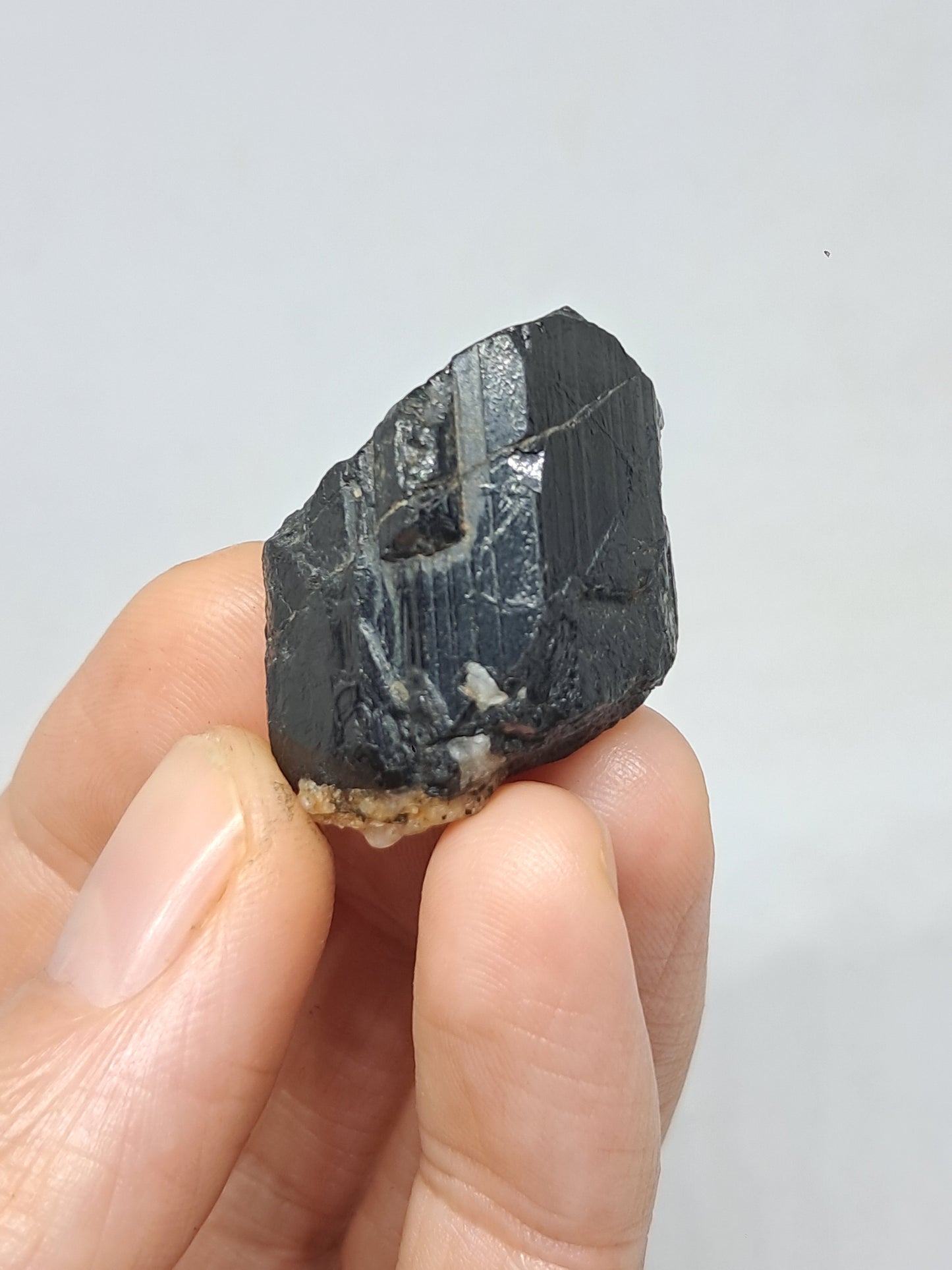 Black Tourmaline Crystal (Karnataka) Natural Stone | Mineral Specimen #BT9