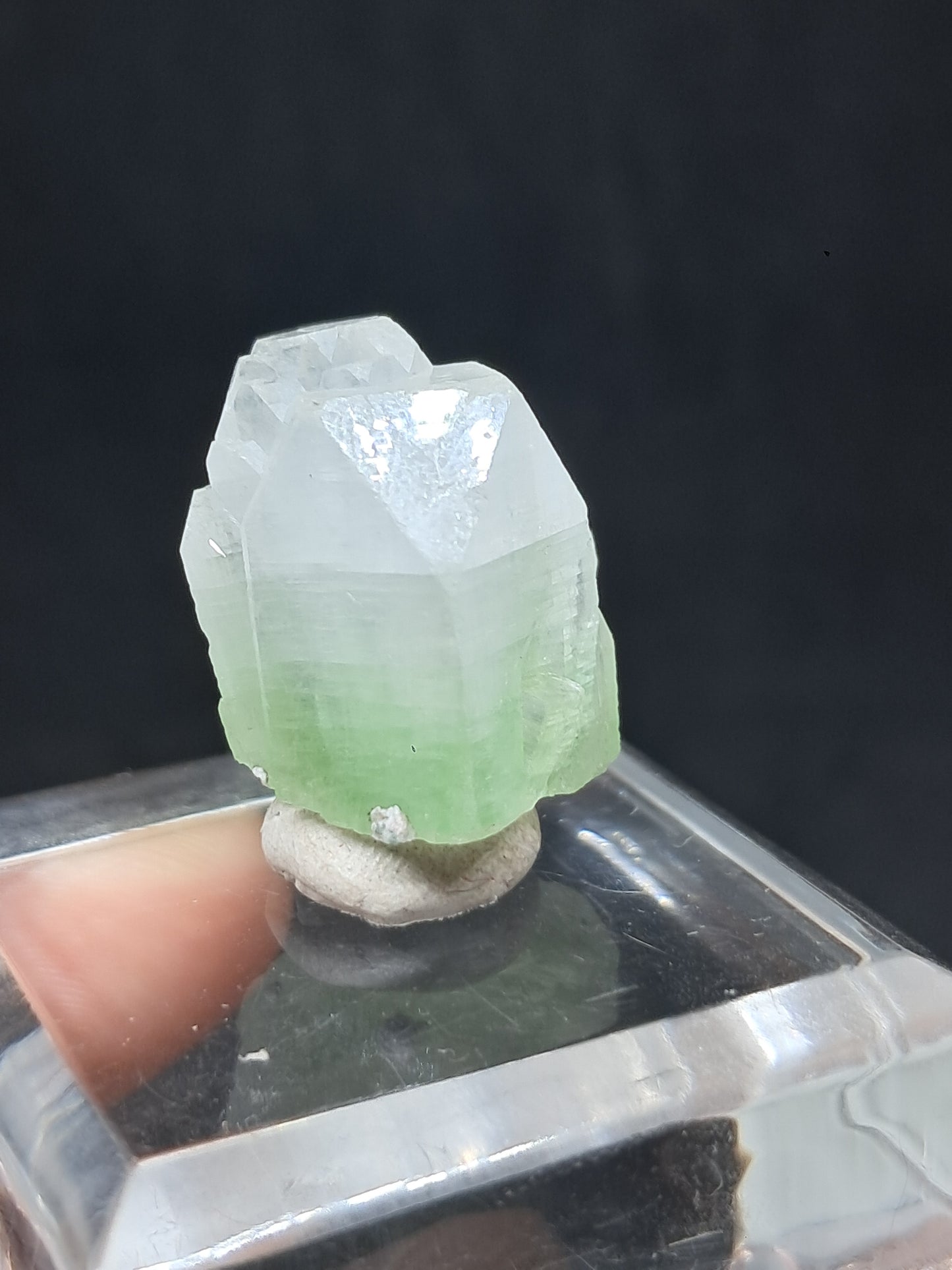 Green Apophyllite (Fluorapophyllite) (Ajanta) Natural Crystal | Mineral Specimen #GA40