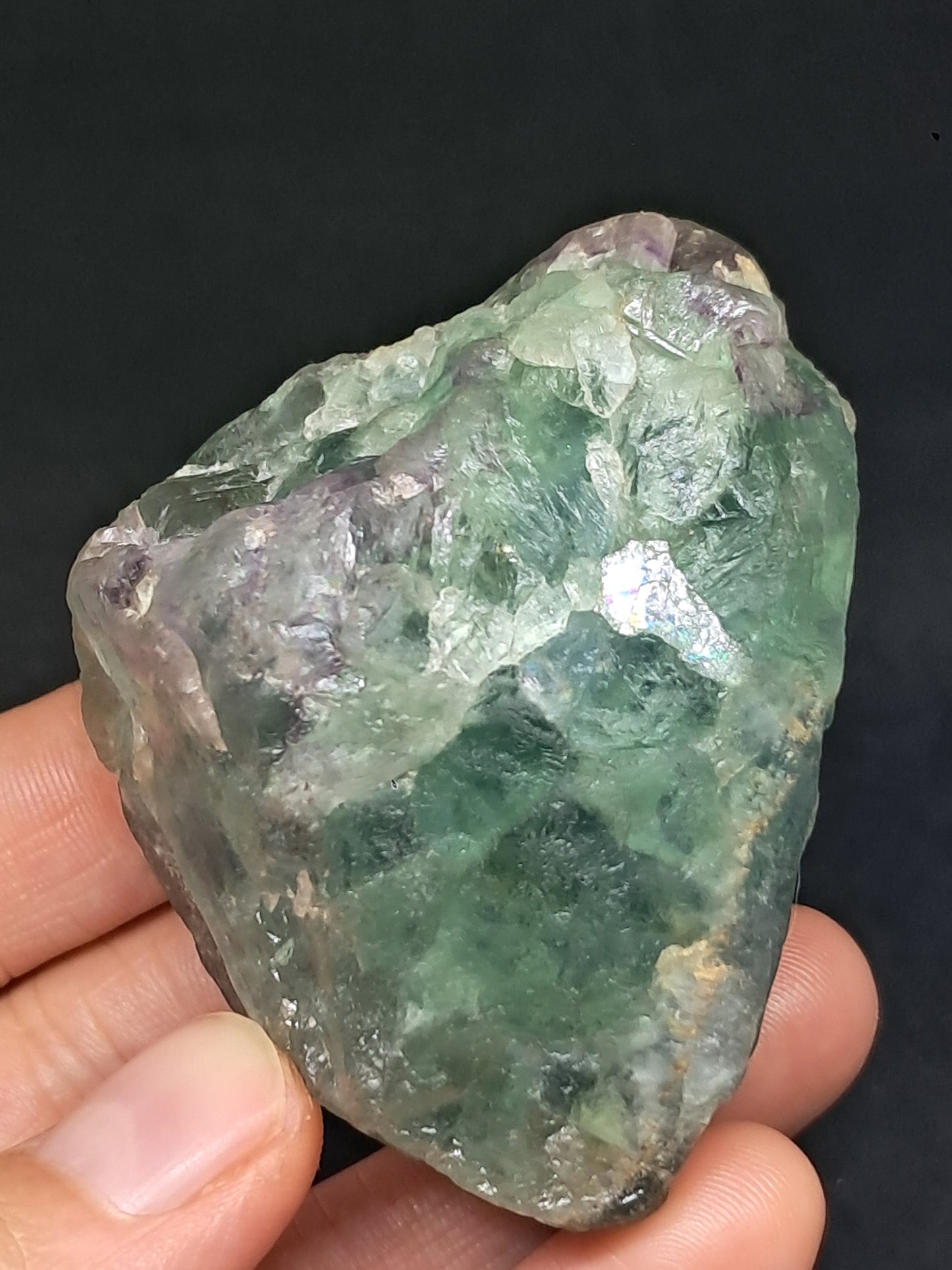 Rough Rainbow Fluorite Stone | Natural Crystal | Mineral Specimen #FL6