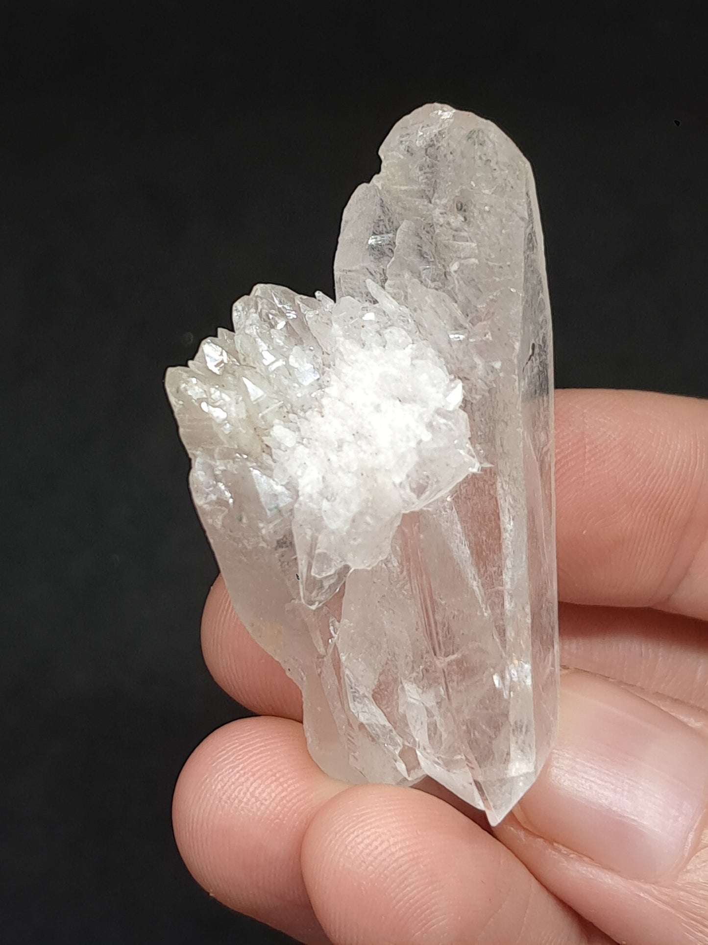 Himalayan Clear Quartz *Hug* & *Self-Healed* Formation | Natural Crystal | Mineral Specimen #CH83